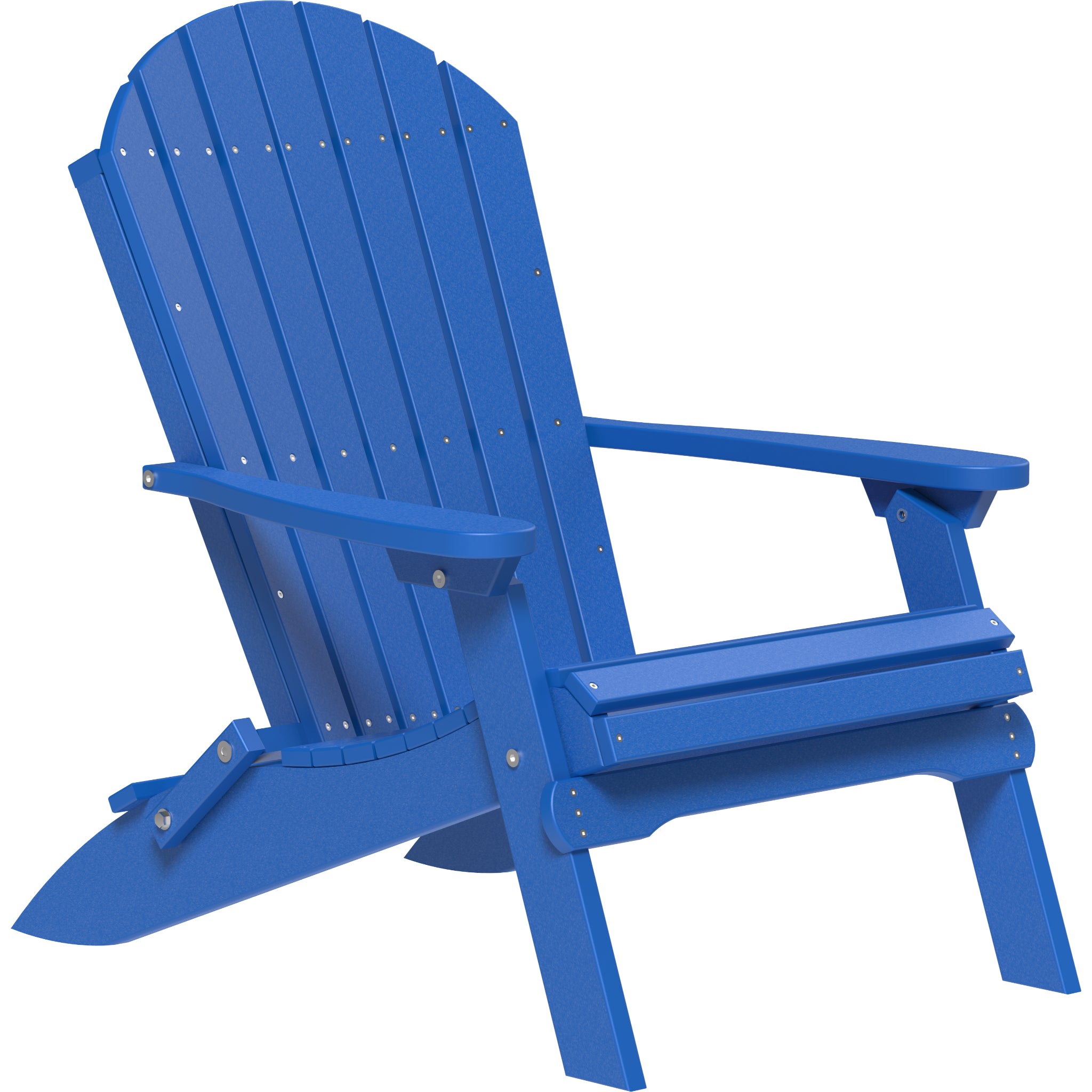 LuxCraft Folding Adirondack Chair – Outdoor Poly Folding Lounge Chair (PFAC)