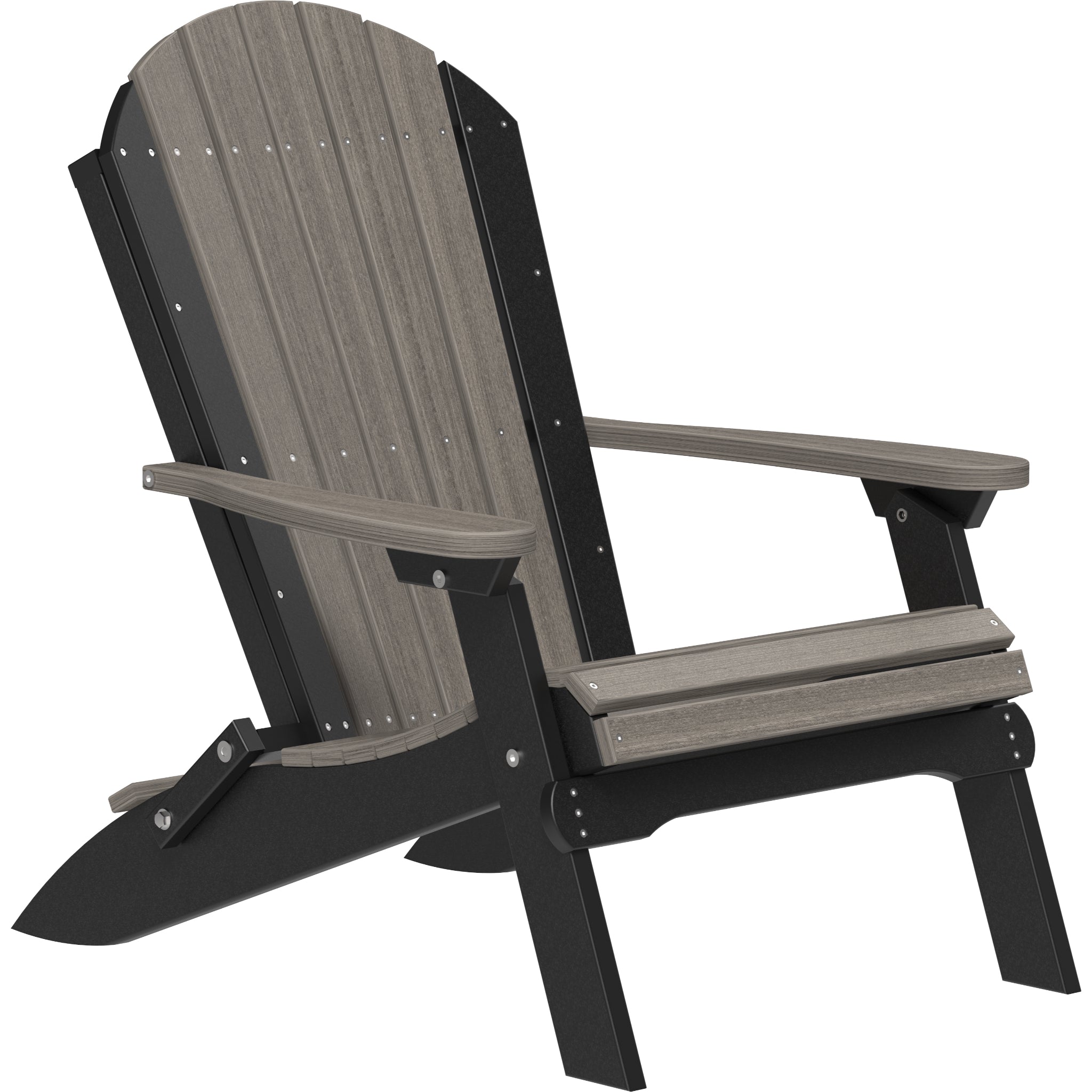 LuxCraft Folding Adirondack Chair – Outdoor Poly Folding Lounge Chair (PFAC)