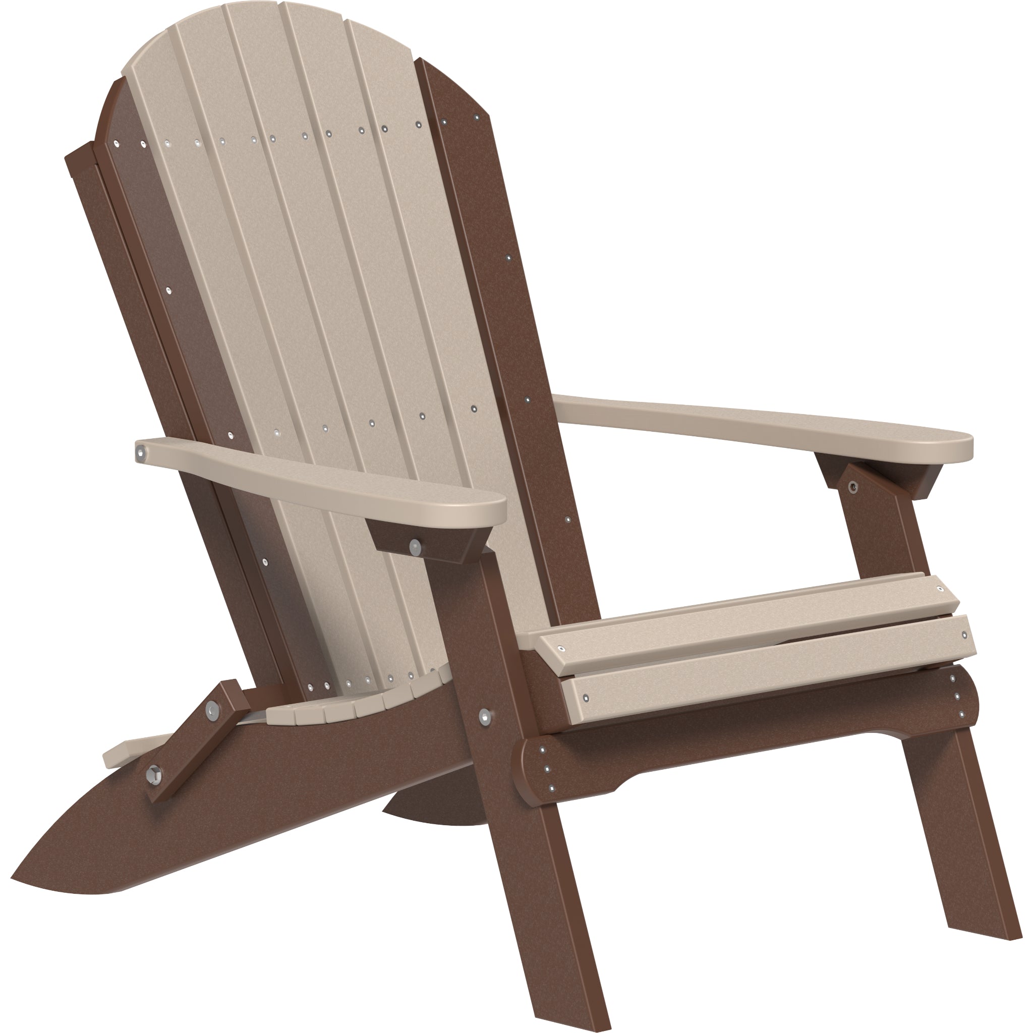 LuxCraft Folding Adirondack Chair – Outdoor Poly Folding Lounge Chair (PFAC)