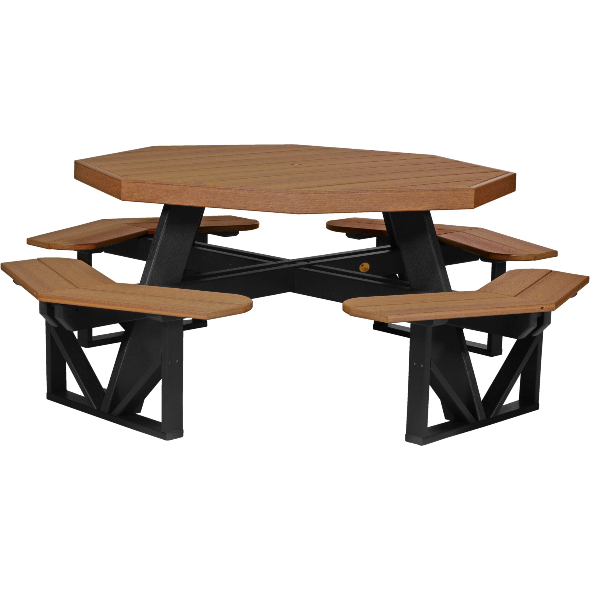 LuxCraft Octagon Picnic Table – Outdoor Poly Patio Picnic Table (POPT)
