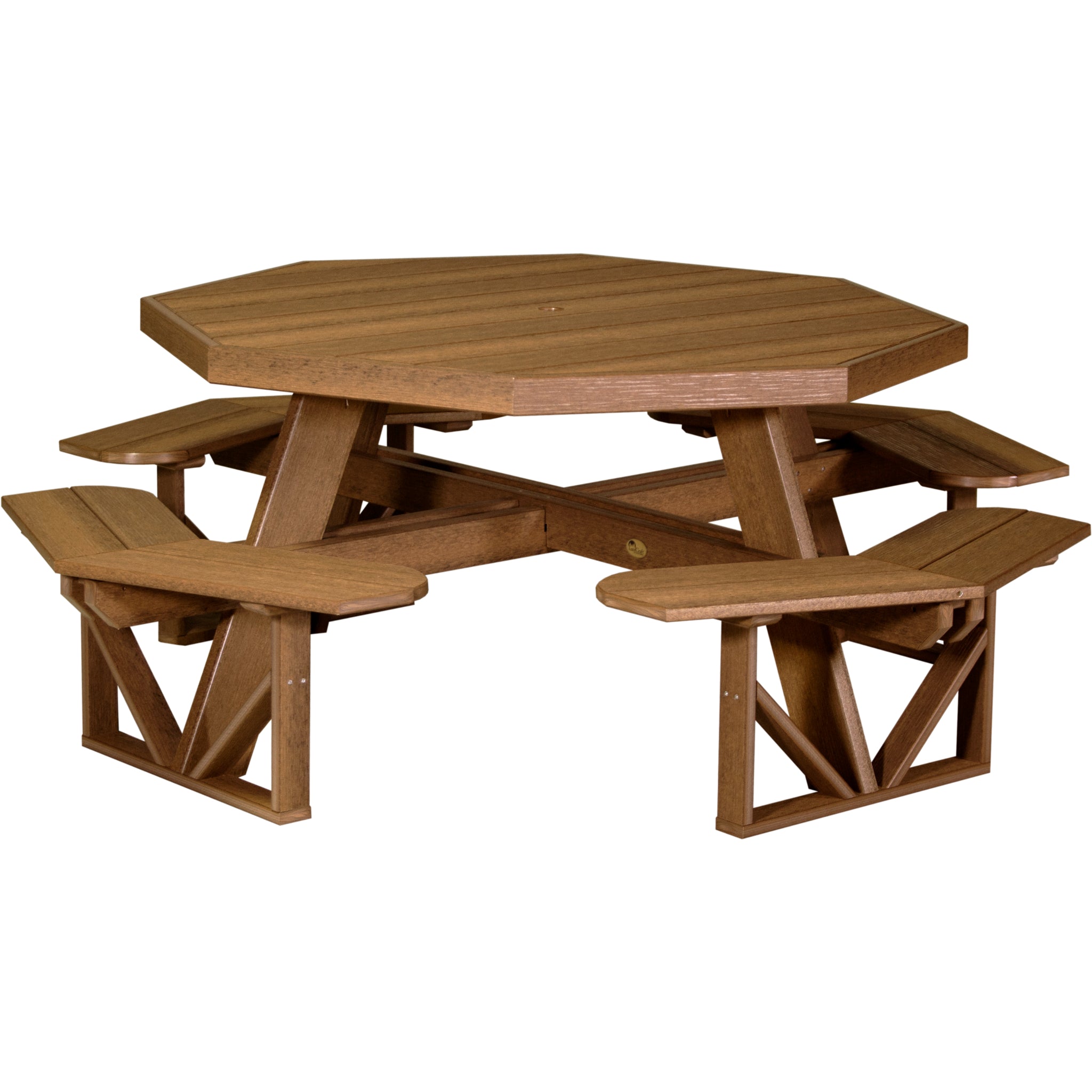 LuxCraft Octagon Picnic Table – Outdoor Poly Patio Picnic Table (POPT)