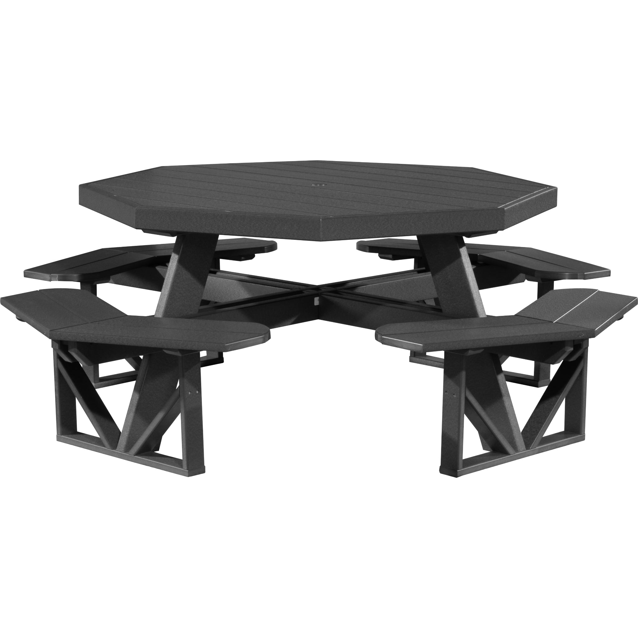 LuxCraft Octagon Picnic Table – Outdoor Poly Patio Picnic Table (POPT)