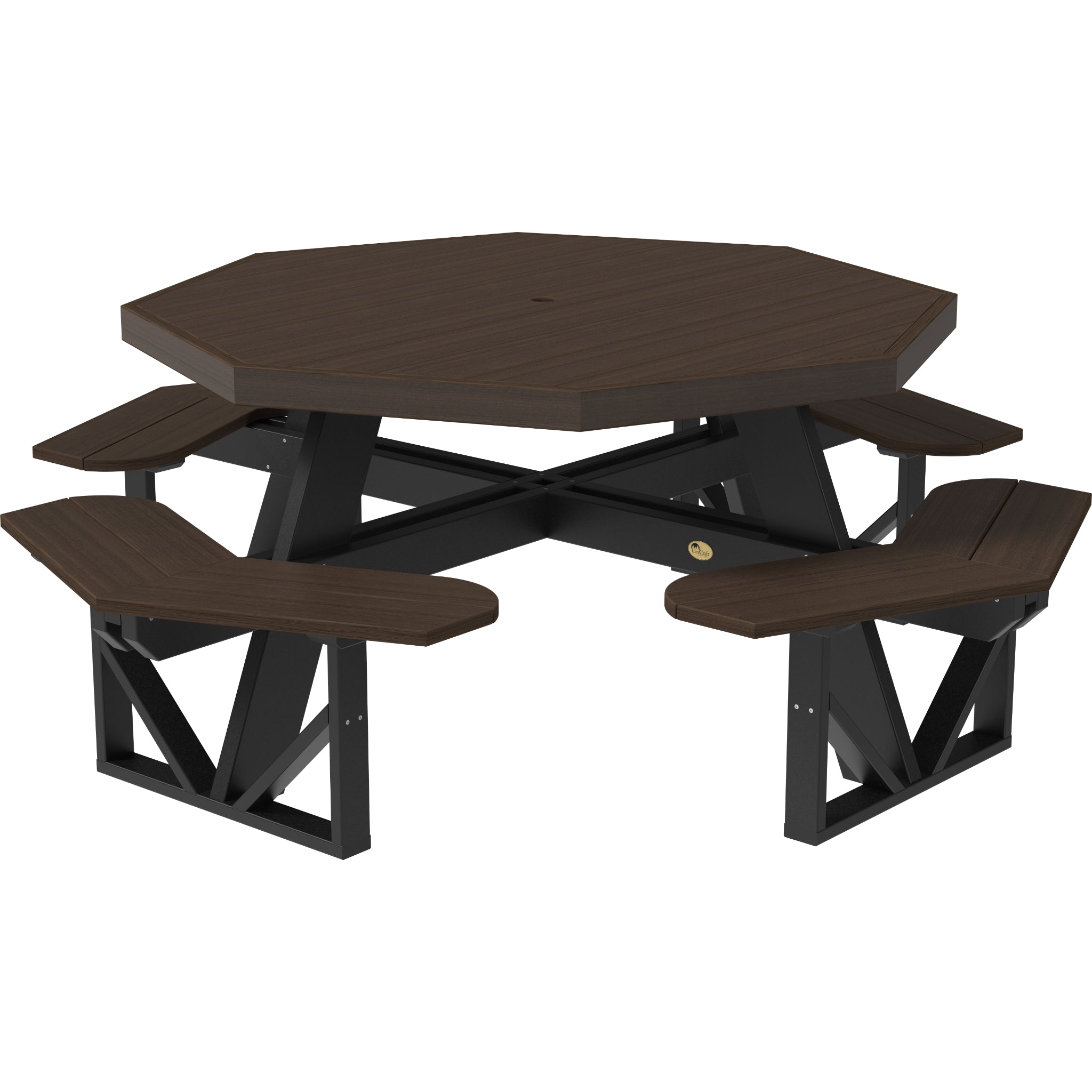 LuxCraft Octagon Picnic Table – Outdoor Poly Patio Picnic Table (POPT)