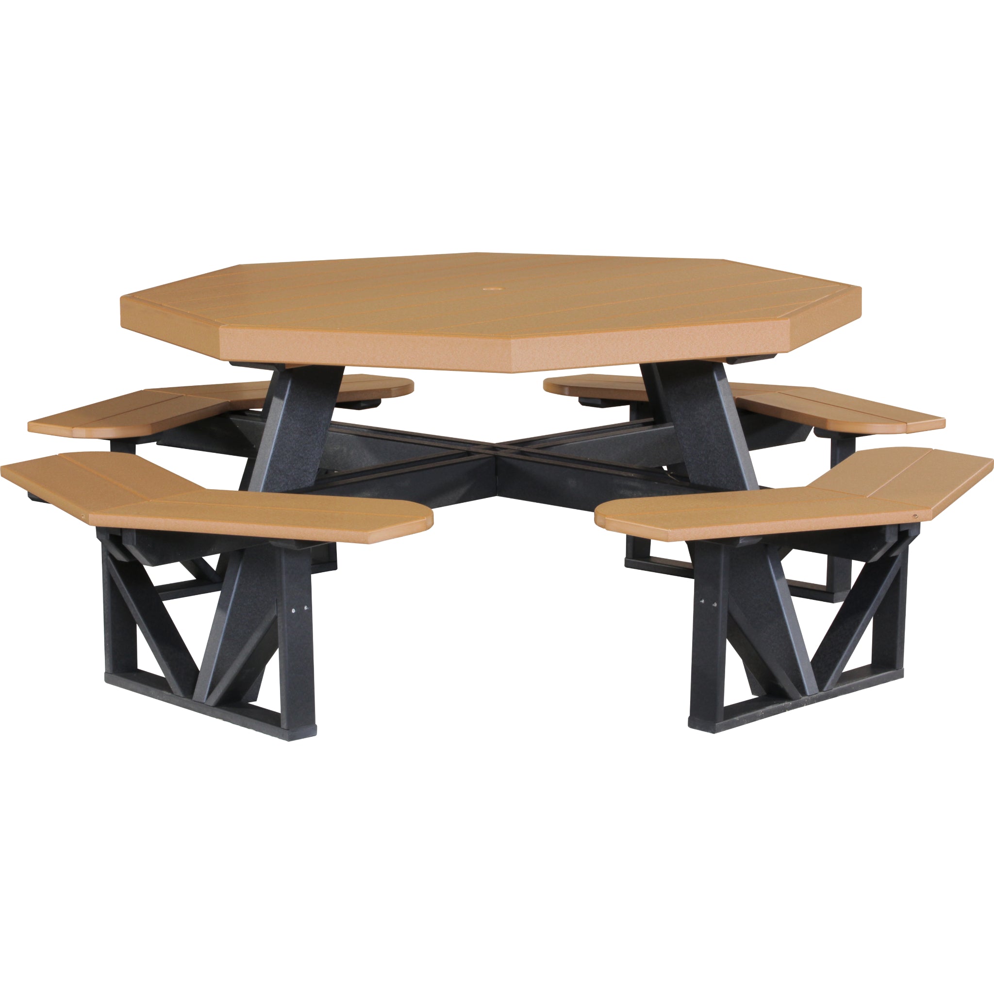 LuxCraft Octagon Picnic Table – Outdoor Poly Patio Picnic Table (POPT)