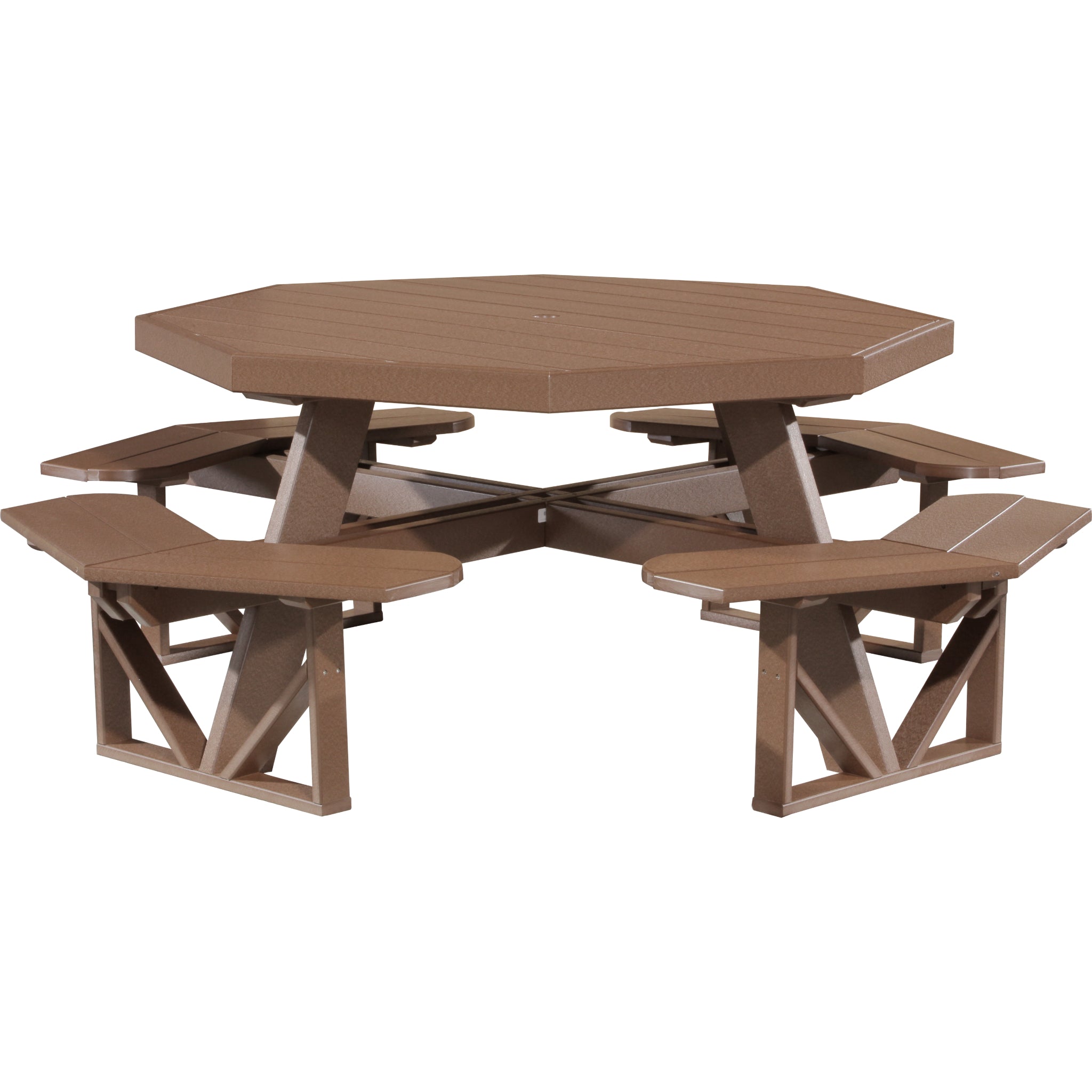 LuxCraft Octagon Picnic Table – Outdoor Poly Patio Picnic Table (POPT)