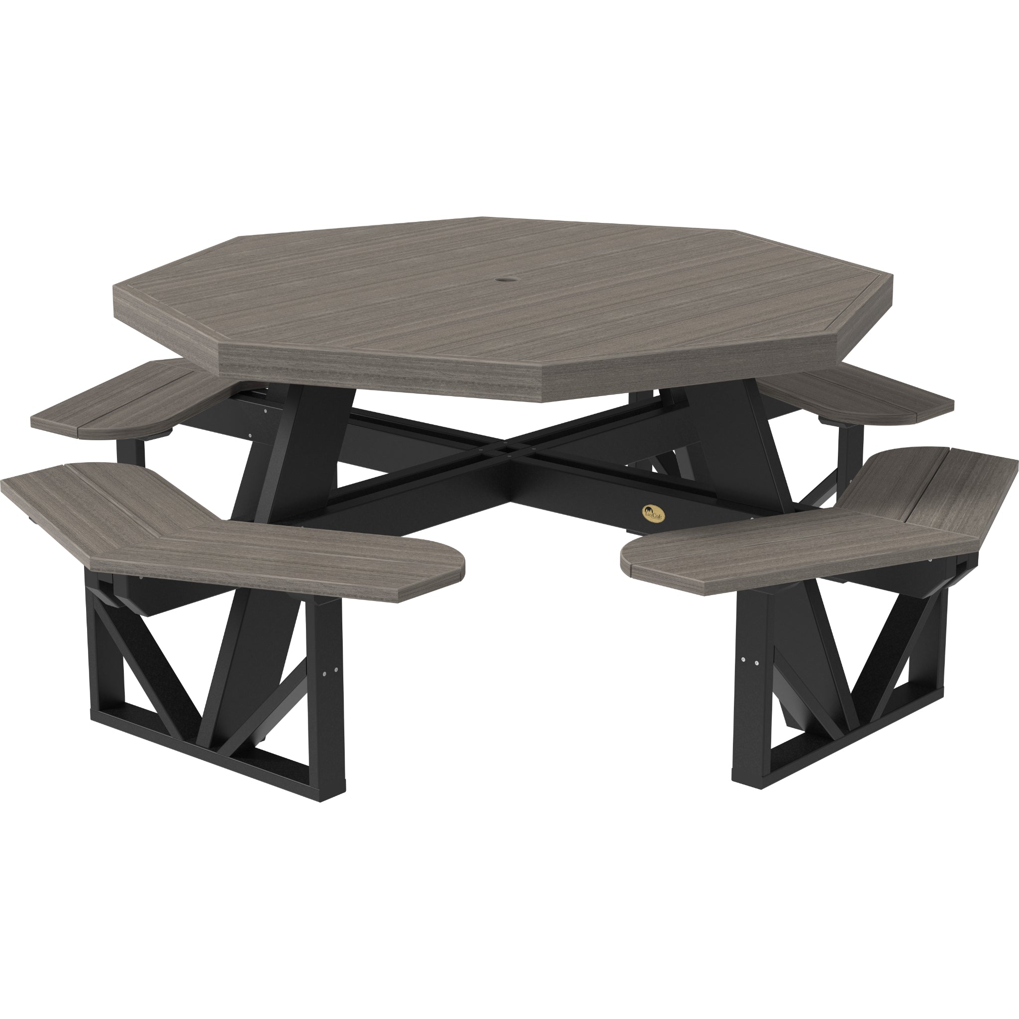 LuxCraft Octagon Picnic Table – Outdoor Poly Patio Picnic Table (POPT)