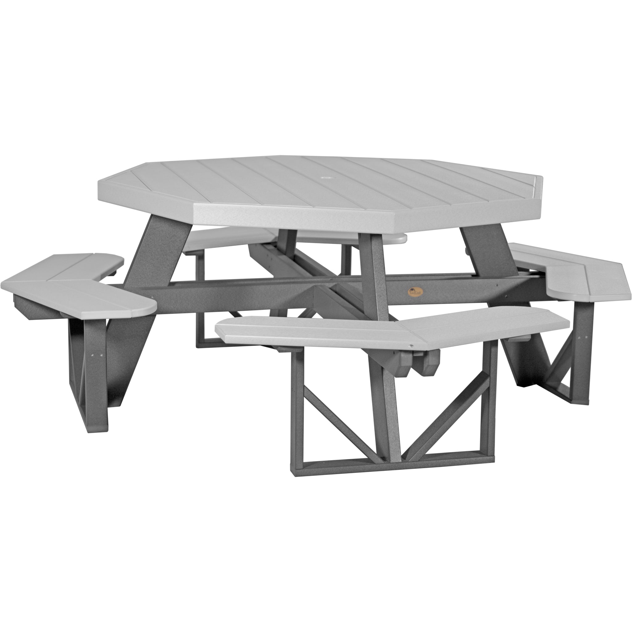 LuxCraft Octagon Picnic Table – Outdoor Poly Patio Picnic Table (POPT)