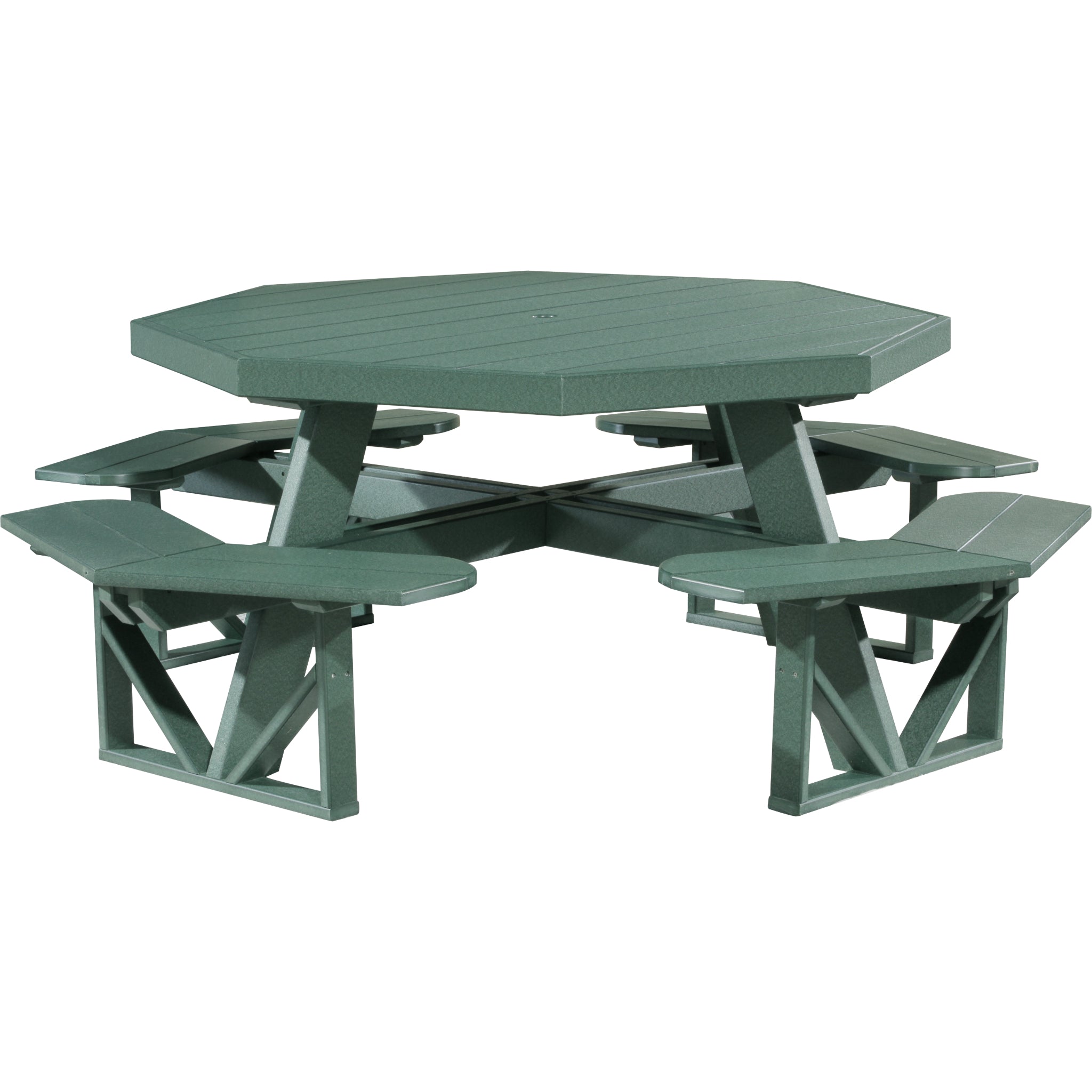 LuxCraft Octagon Picnic Table – Outdoor Poly Patio Picnic Table (POPT)