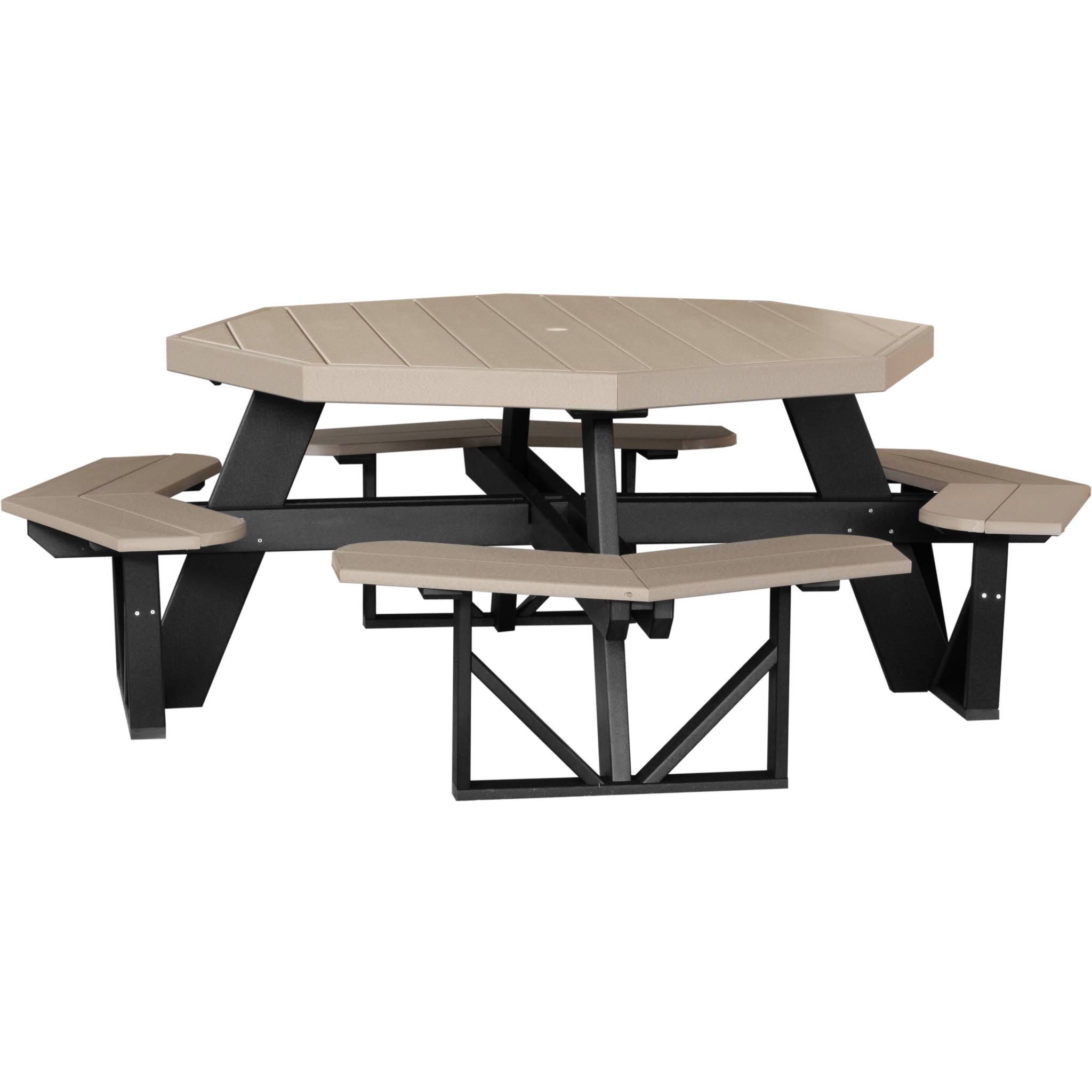 LuxCraft Octagon Picnic Table – Outdoor Poly Patio Picnic Table (POPT)