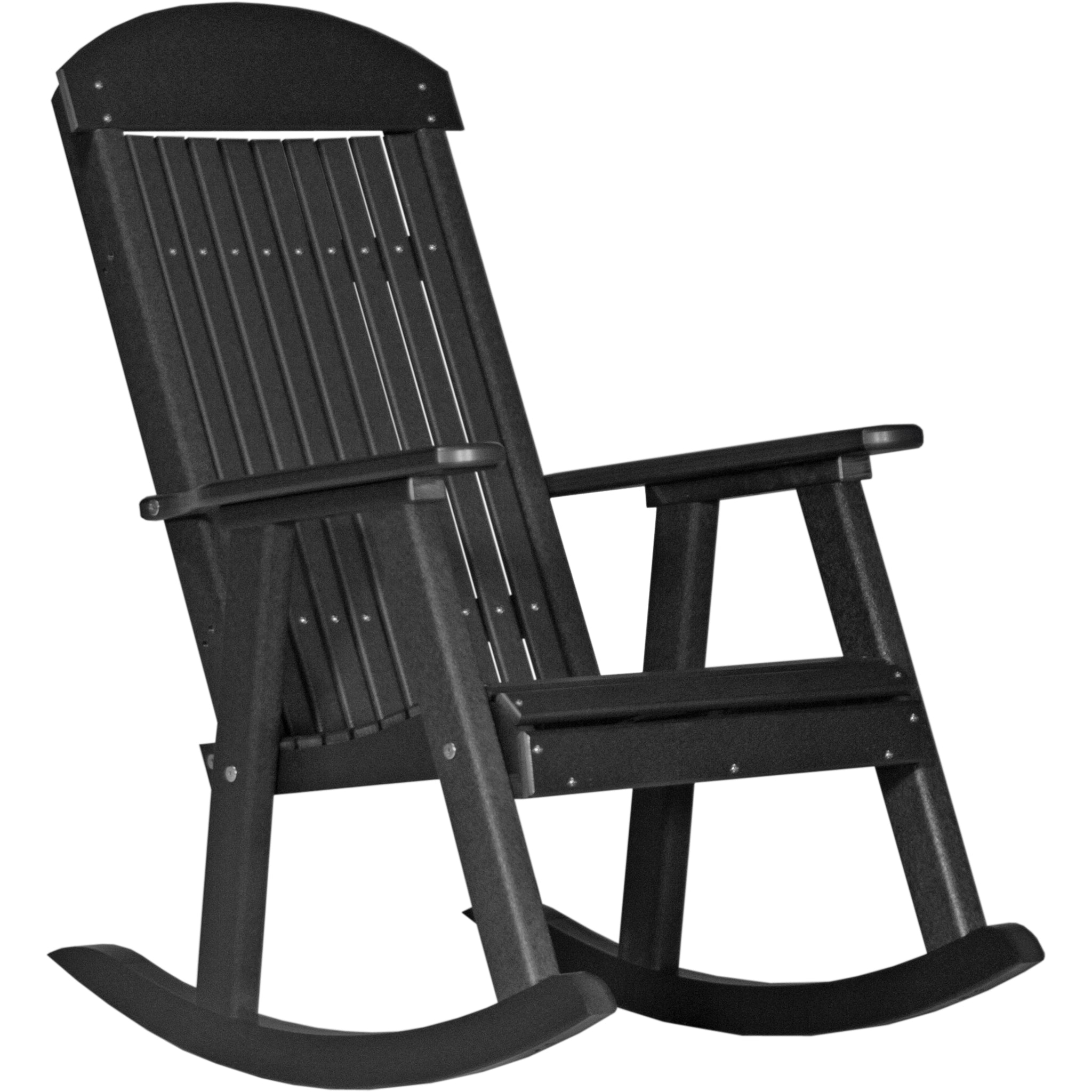 LuxCraft Porch Rocker – Outdoor Poly Rocking Chair (PPR)