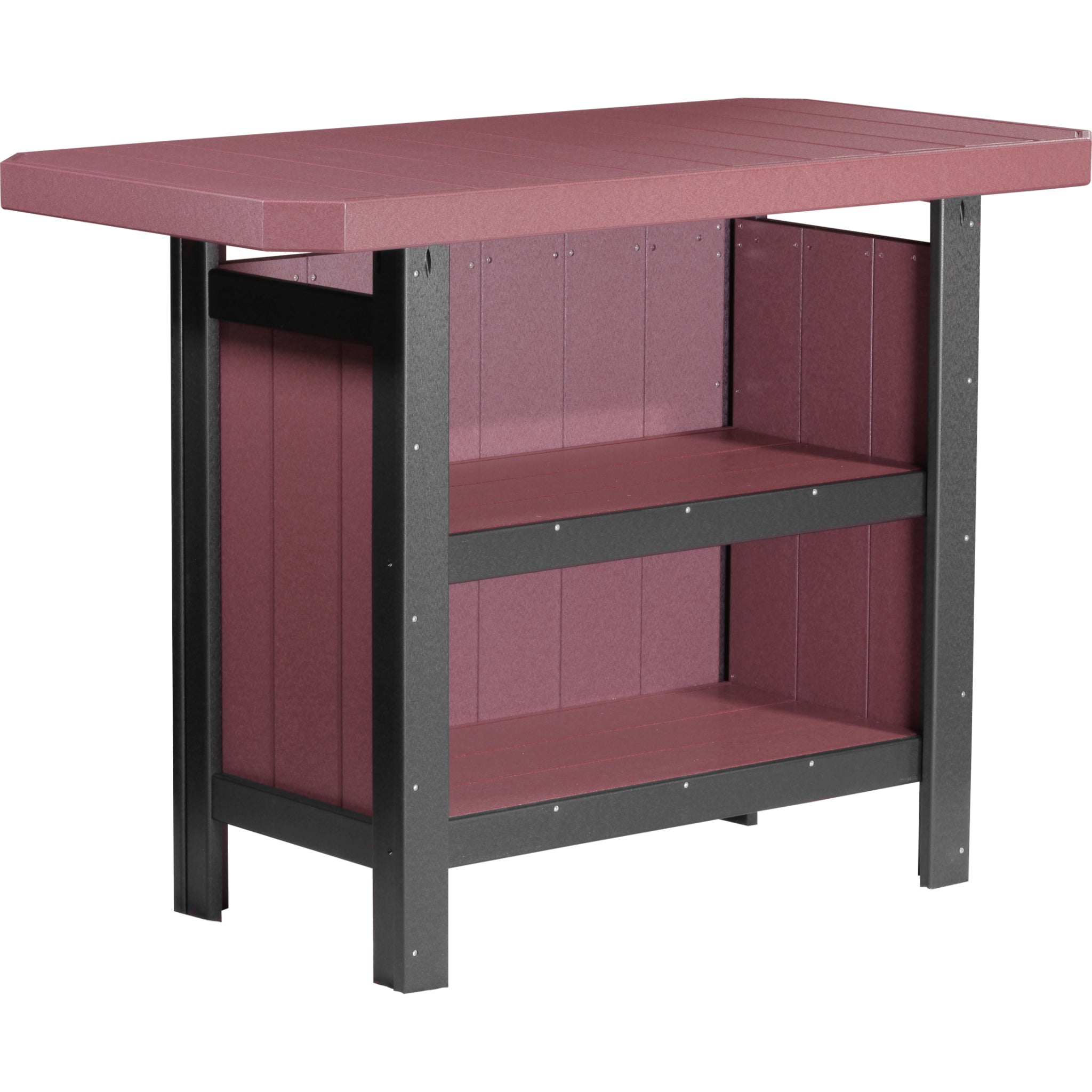 LuxCraft Serving Bar – Outdoor Poly Patio Bar Table (PSB)