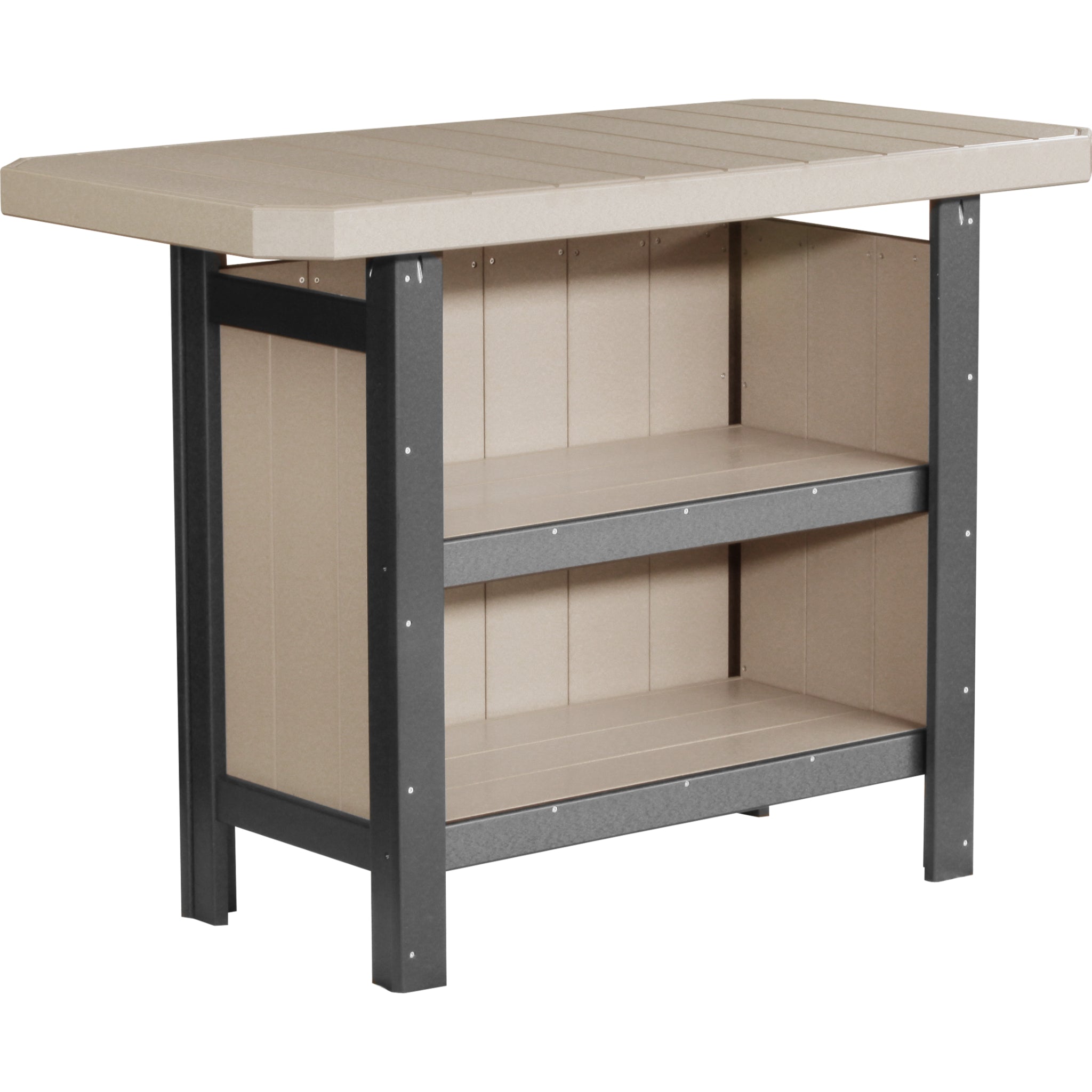 LuxCraft Serving Bar – Outdoor Poly Patio Bar Table (PSB)