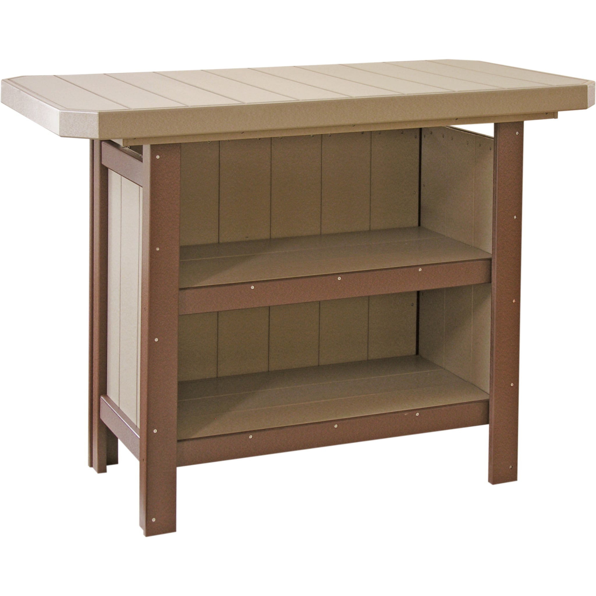 LuxCraft Serving Bar – Outdoor Poly Patio Bar Table (PSB)