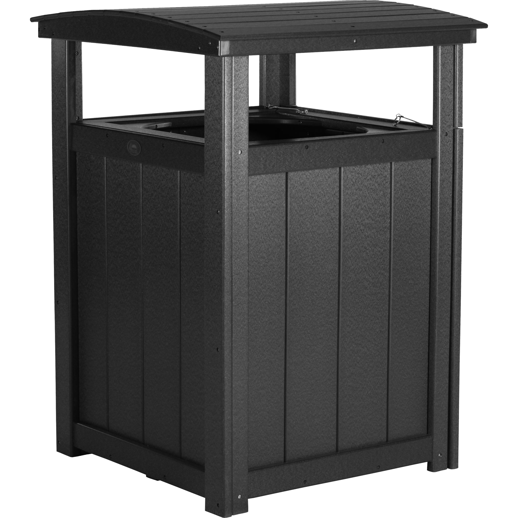 LuxCraft Trash Can – Outdoor Poly Patio Trash Bin (PTC)