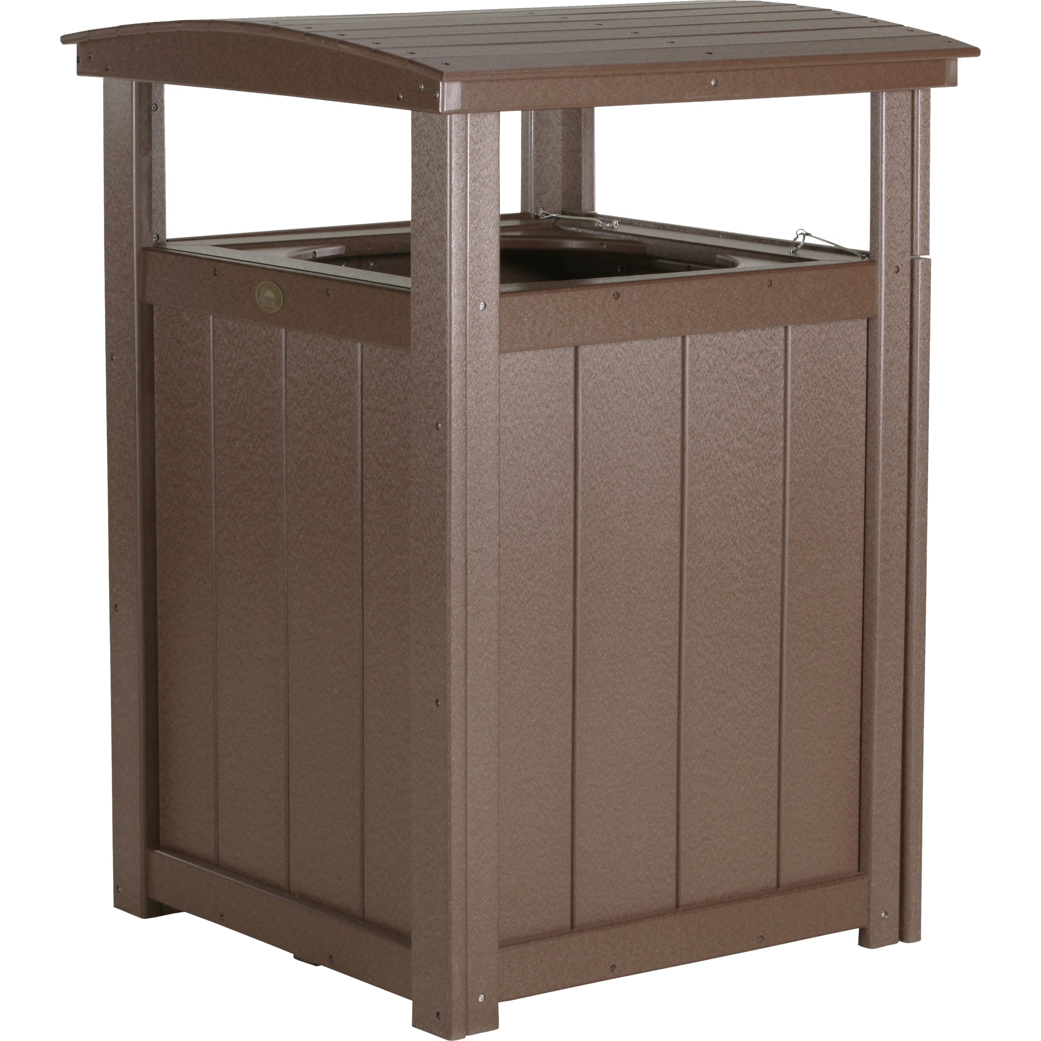 LuxCraft Trash Can – Outdoor Poly Patio Trash Bin (PTC)