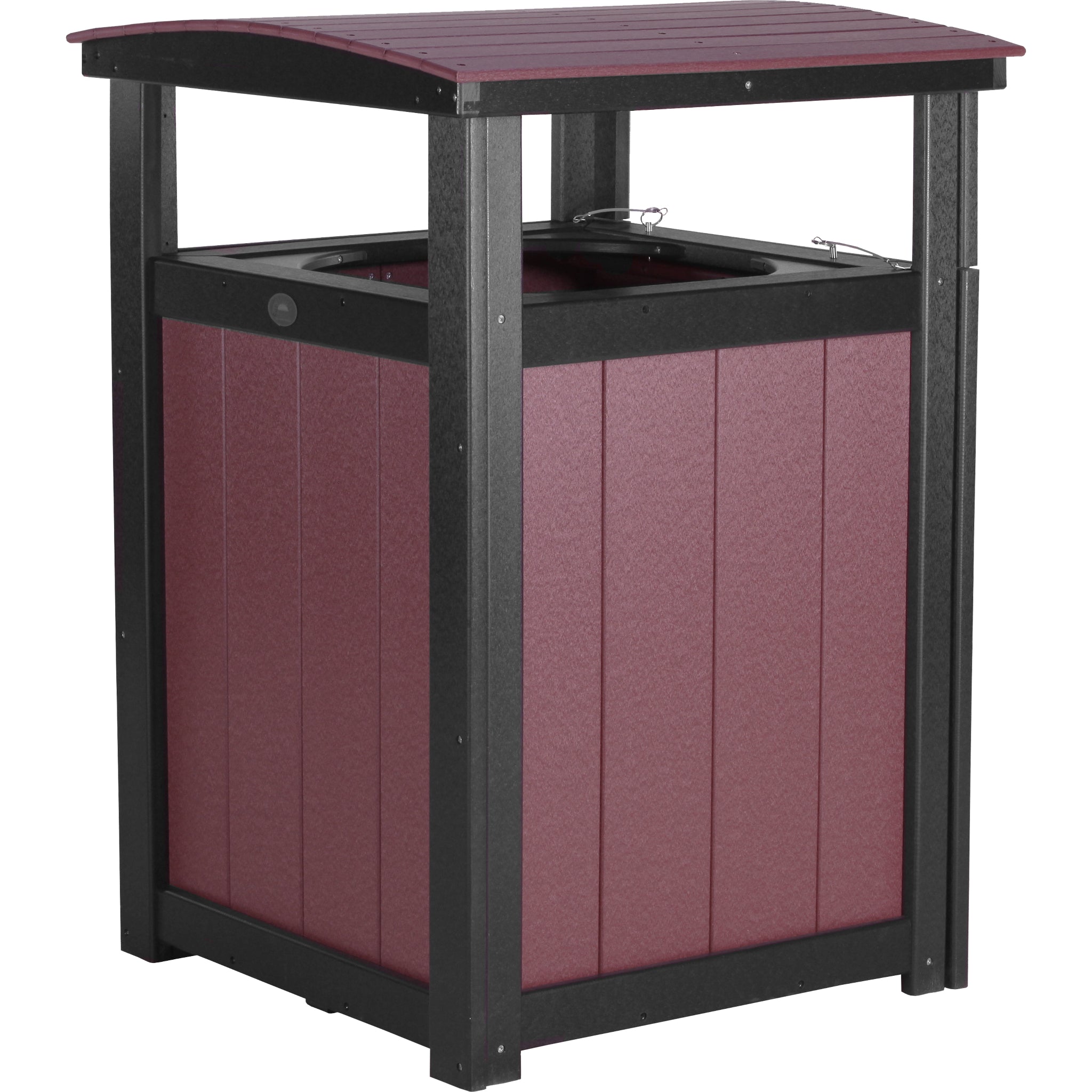 LuxCraft Trash Can – Outdoor Poly Patio Trash Bin (PTC)