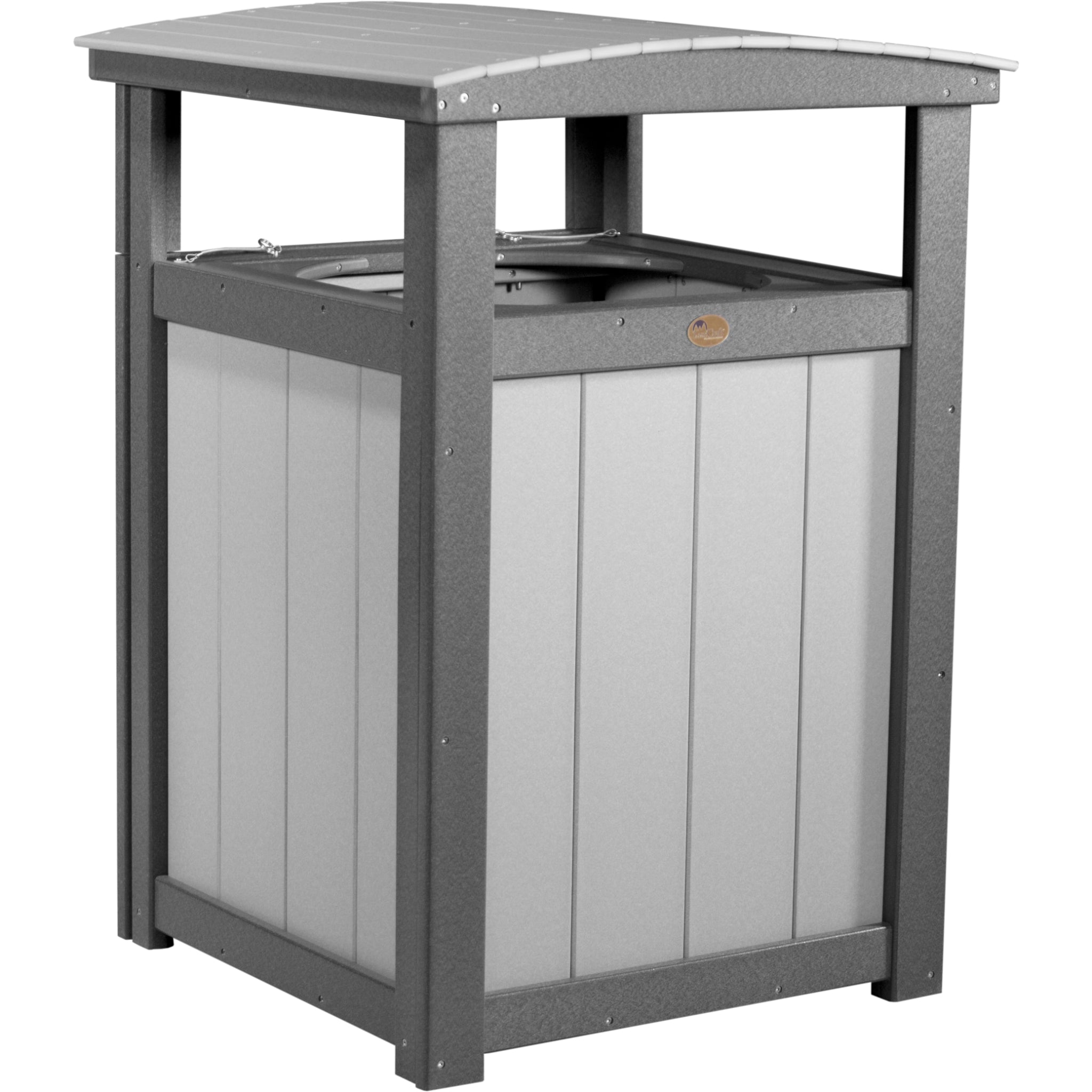 LuxCraft Trash Can – Outdoor Poly Patio Trash Bin (PTC)