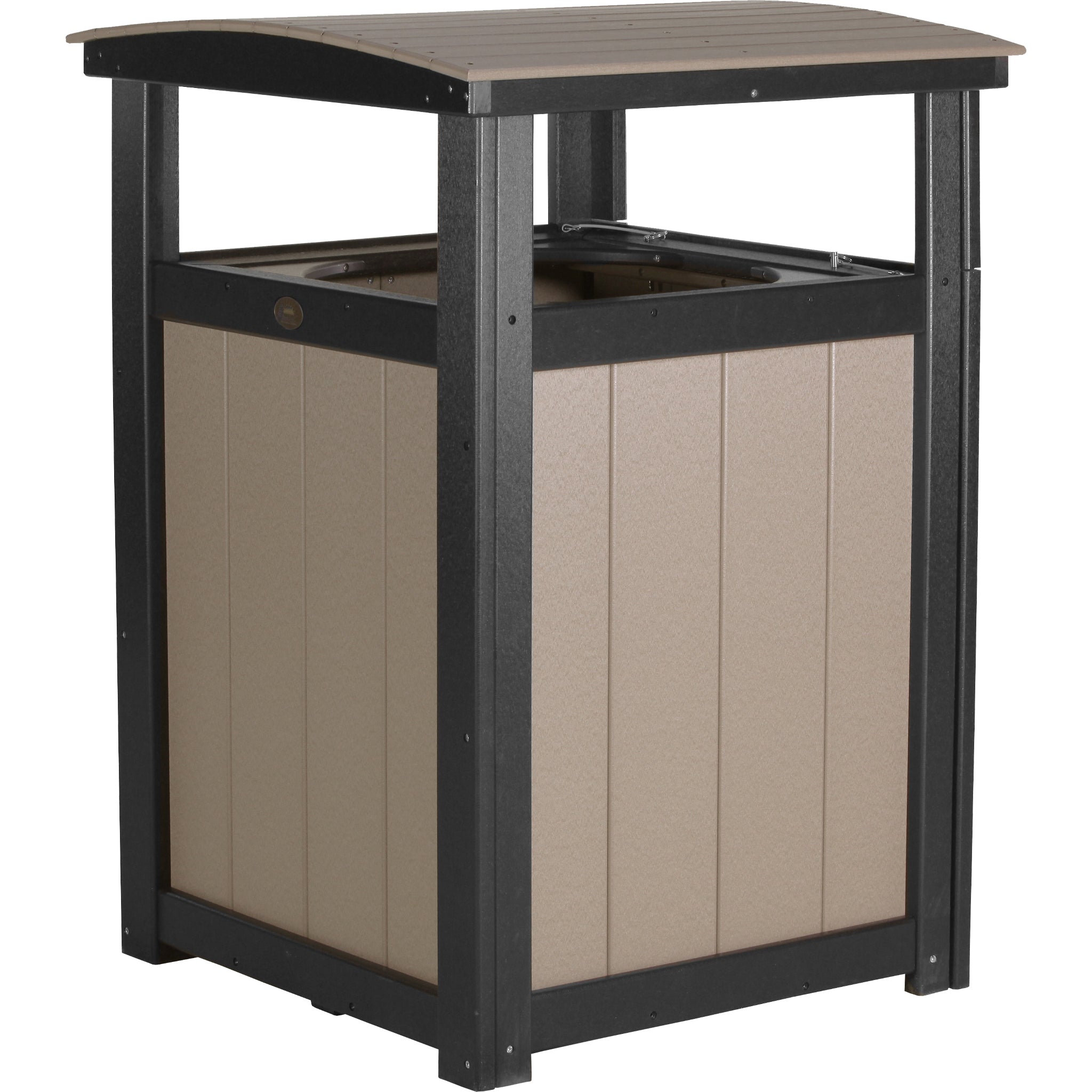 LuxCraft Trash Can – Outdoor Poly Patio Trash Bin (PTC)