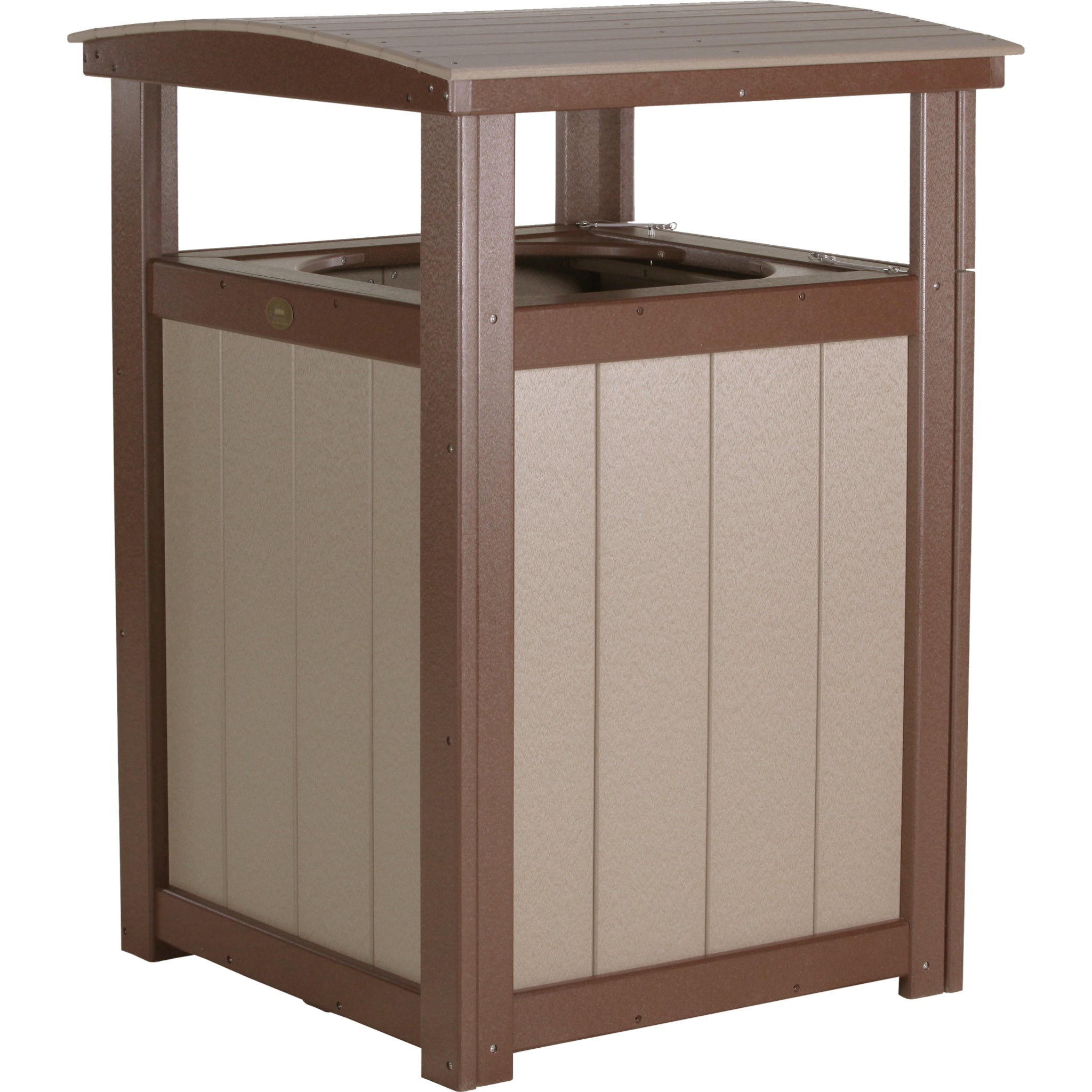 LuxCraft Trash Can – Outdoor Poly Patio Trash Bin (PTC)