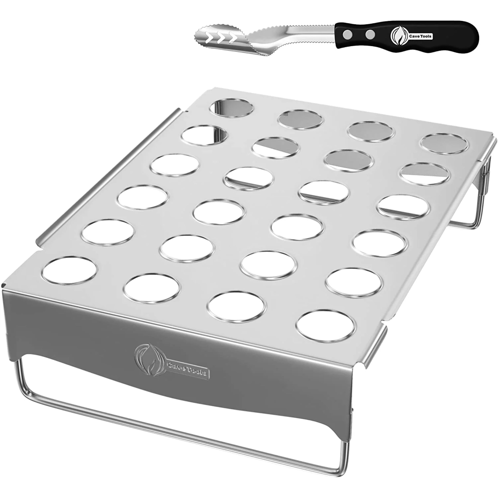 Chicago Brick Oven Chili Pepper Grilling Set, Stainless Steel Rack & Pepper Corer CBO-A-PEP-GRL-SET