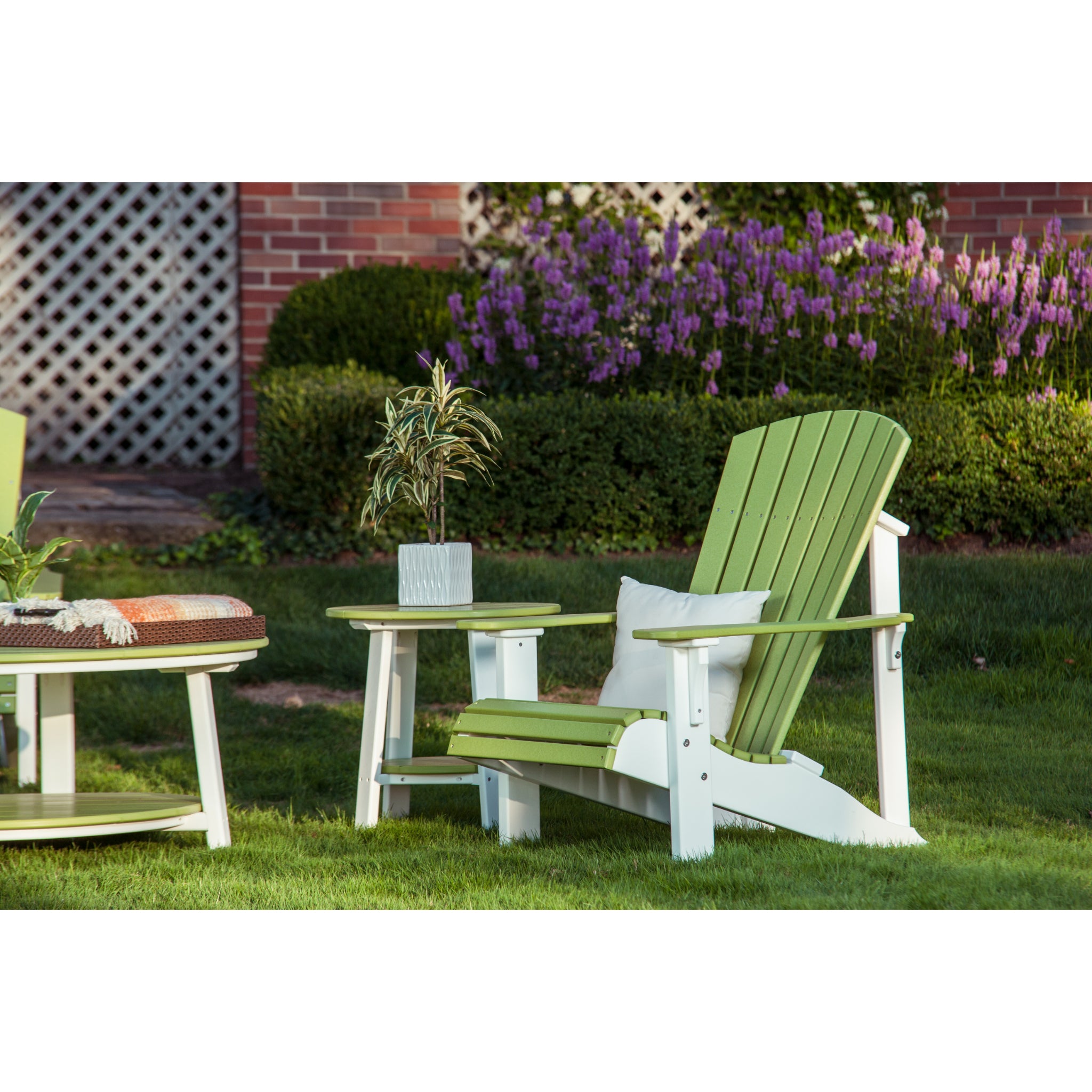 LuxCraft Deluxe Adirondack Chair – Outdoor Poly Lounge Chair (PDAC)