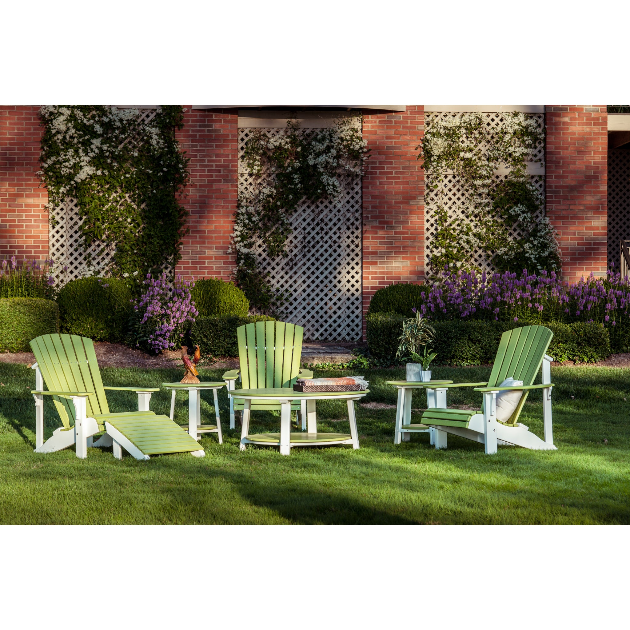 LuxCraft Deluxe Adirondack Chair – Outdoor Poly Lounge Chair (PDAC)