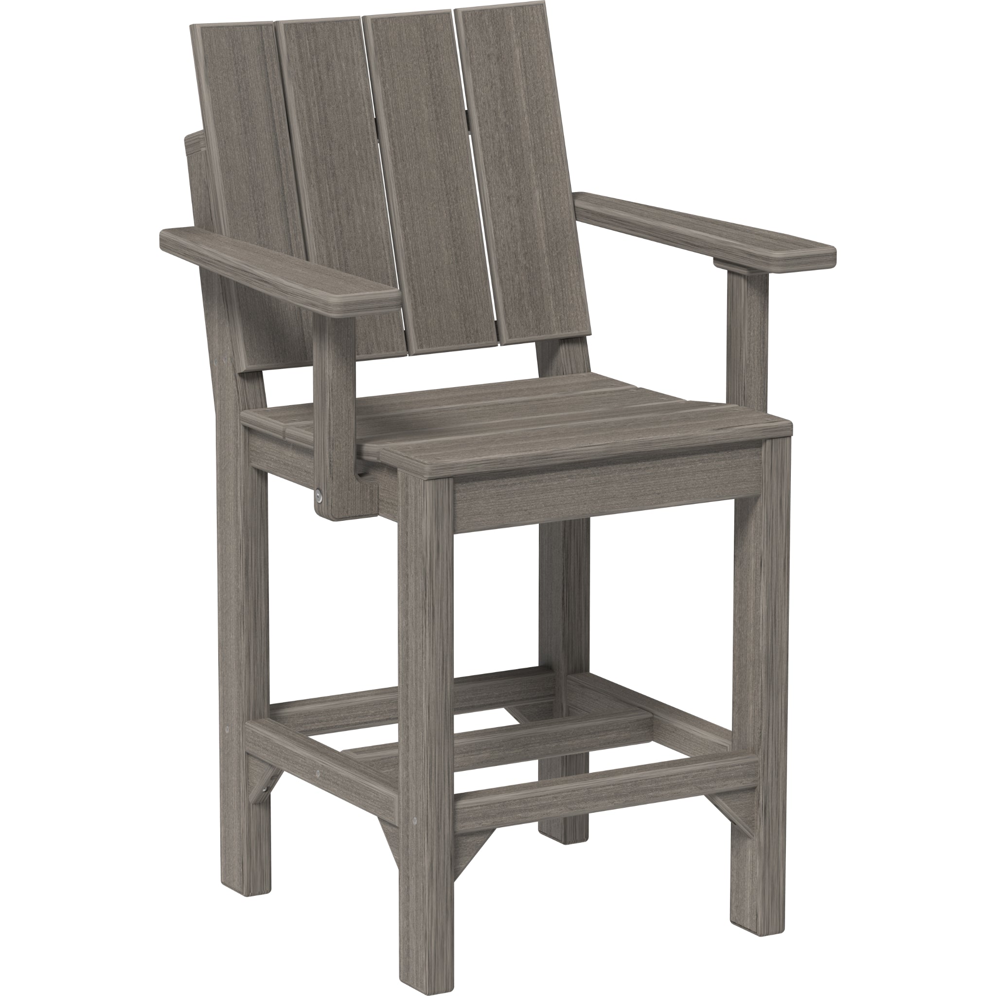 LuxCraft Urban Arm Chair – Outdoor Poly Counter Height Chair (UARC)