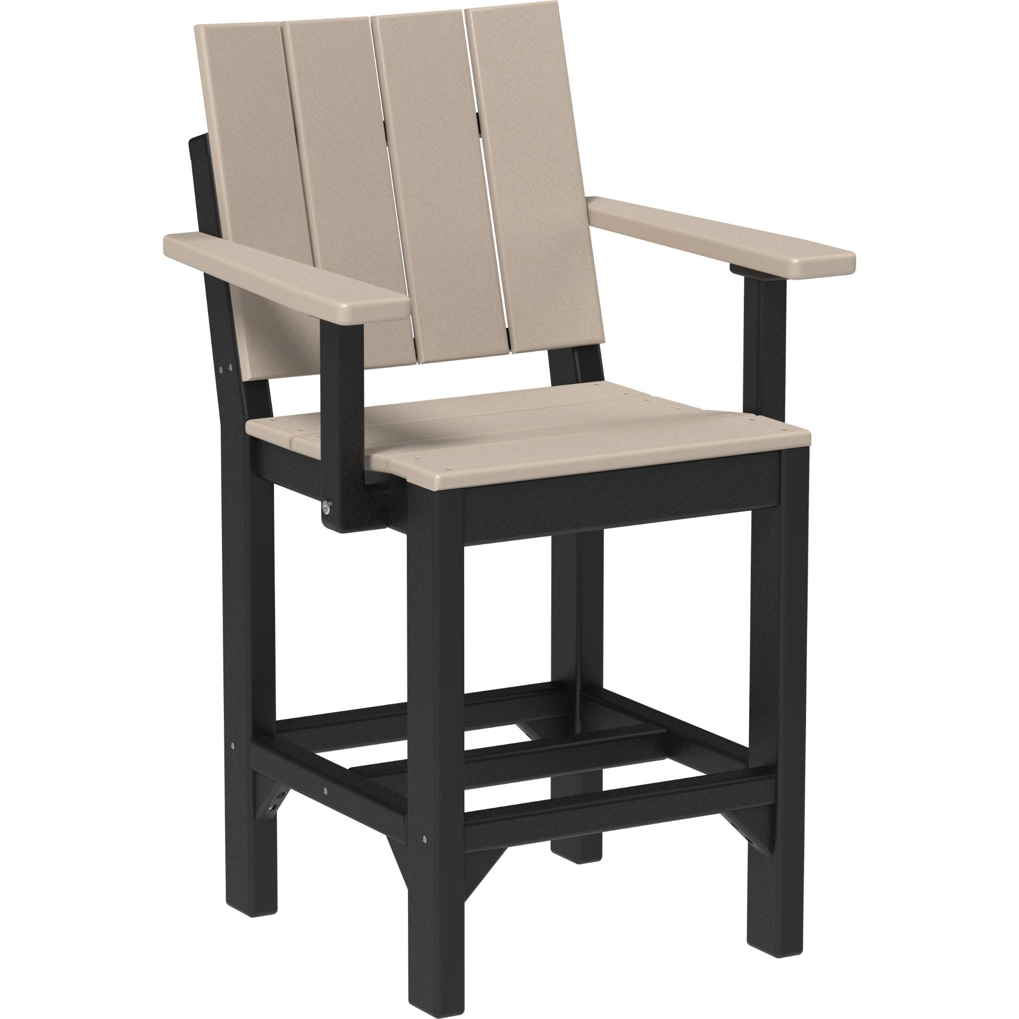 LuxCraft Urban Arm Chair – Outdoor Poly Counter Height Chair (UARC)