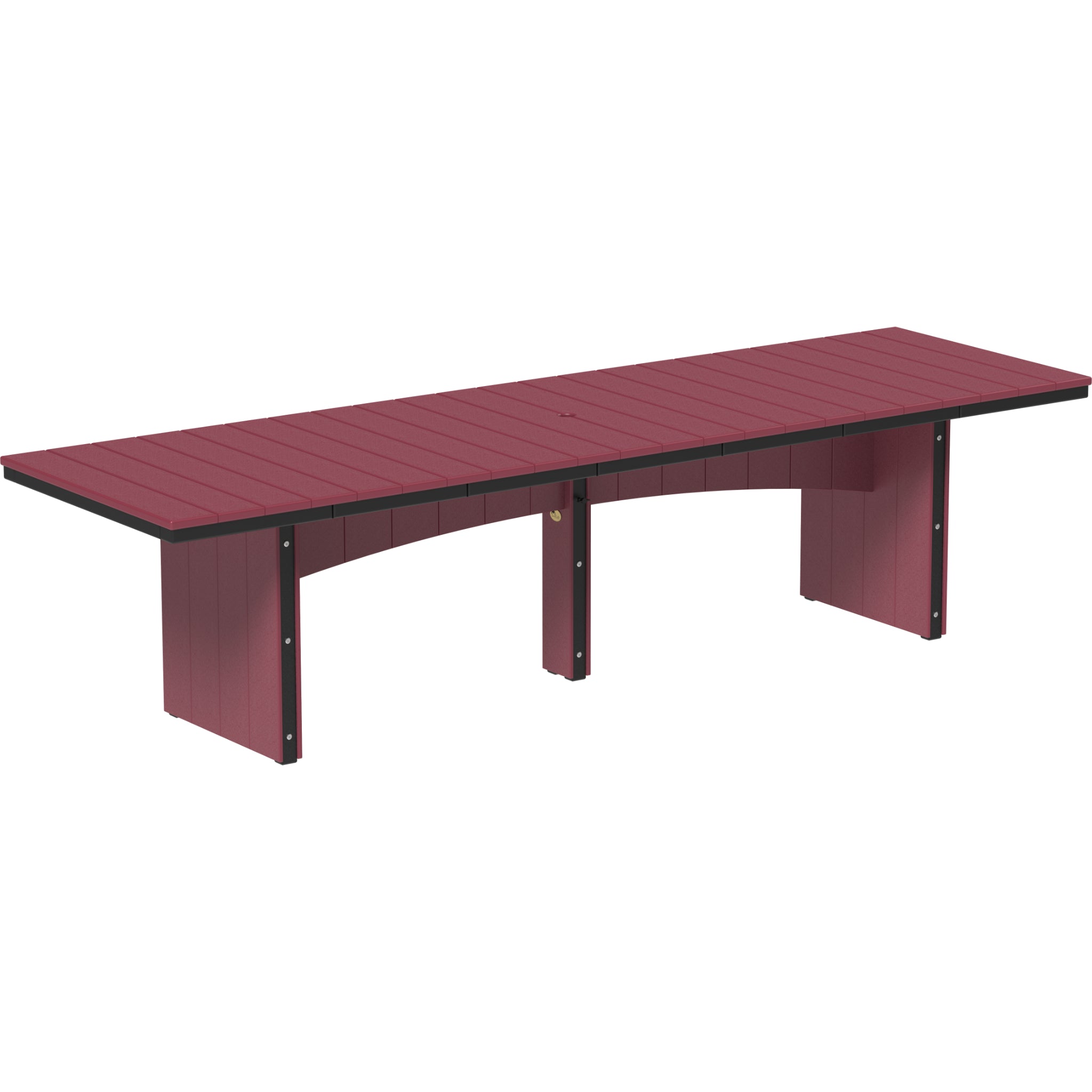 LuxCraft Urban 3’ x 10’ Rectangular Dining Table – Outdoor Poly Patio Dining Table (UDT310R)