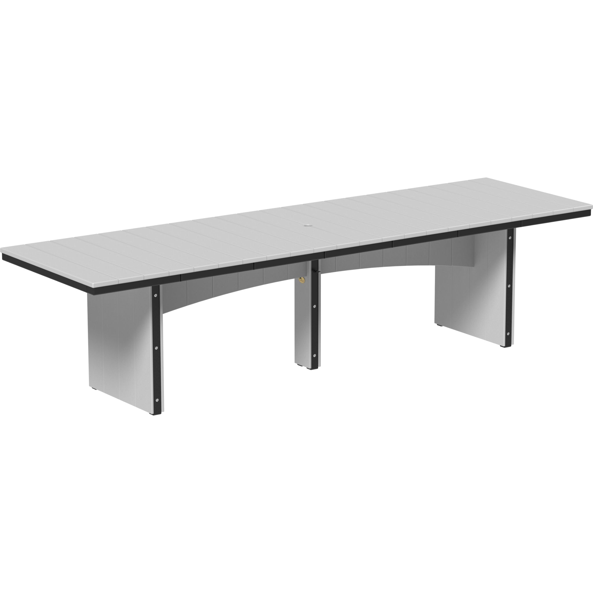 LuxCraft Urban 3’ x 10’ Rectangular Dining Table – Outdoor Poly Patio Dining Table (UDT310R)
