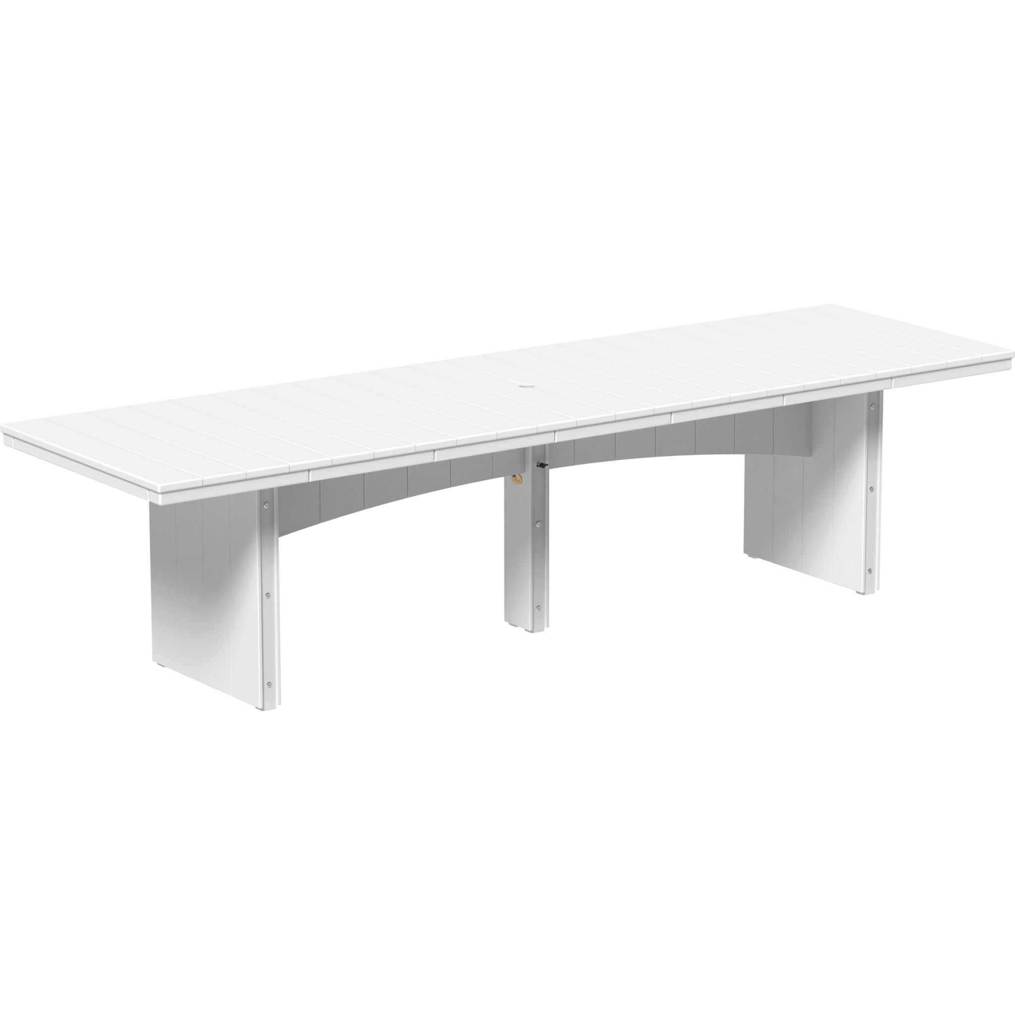 LuxCraft Urban 3’ x 10’ Rectangular Dining Table – Outdoor Poly Patio Dining Table (UDT310R)