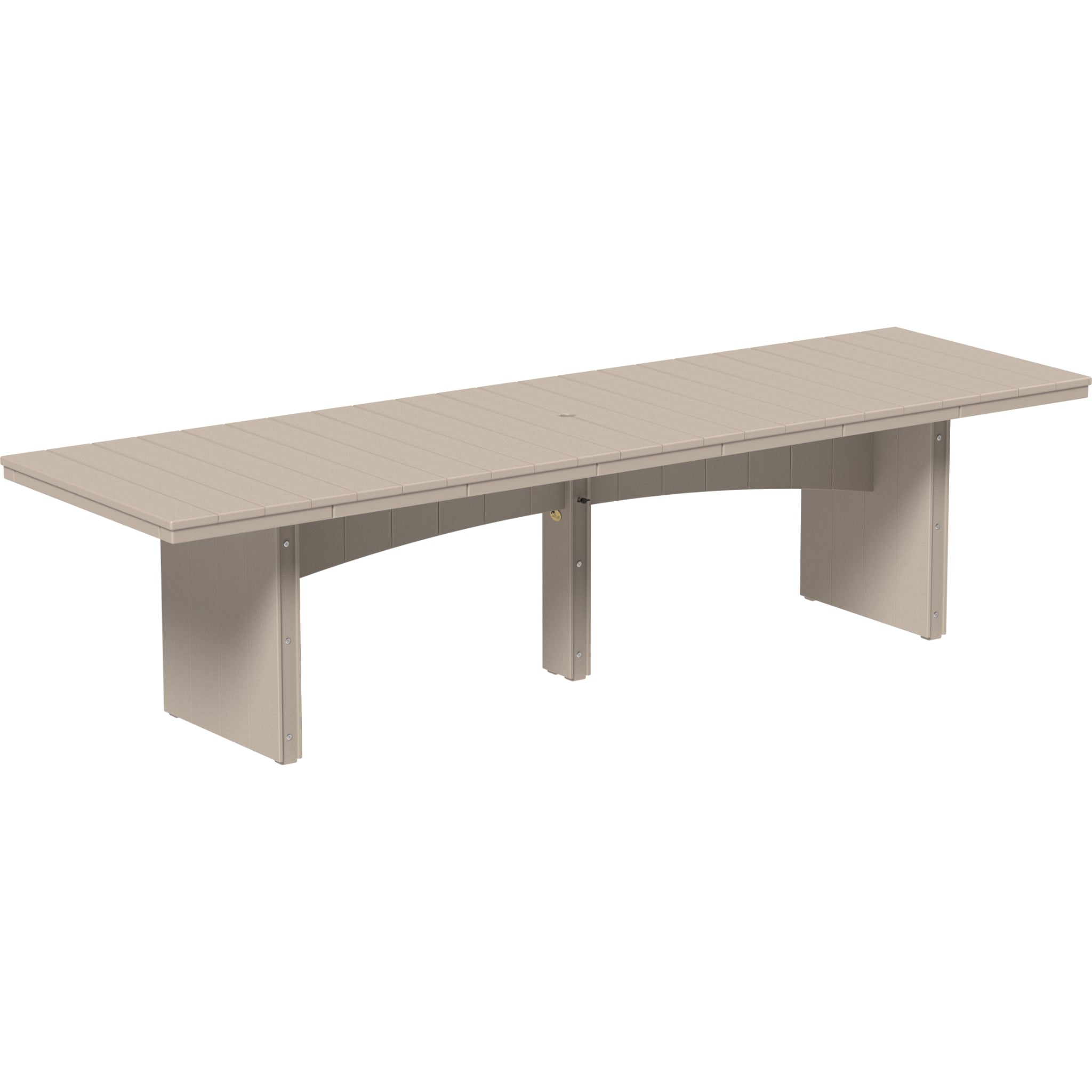LuxCraft Urban 3’ x 10’ Rectangular Dining Table – Outdoor Poly Patio Dining Table (UDT310R)