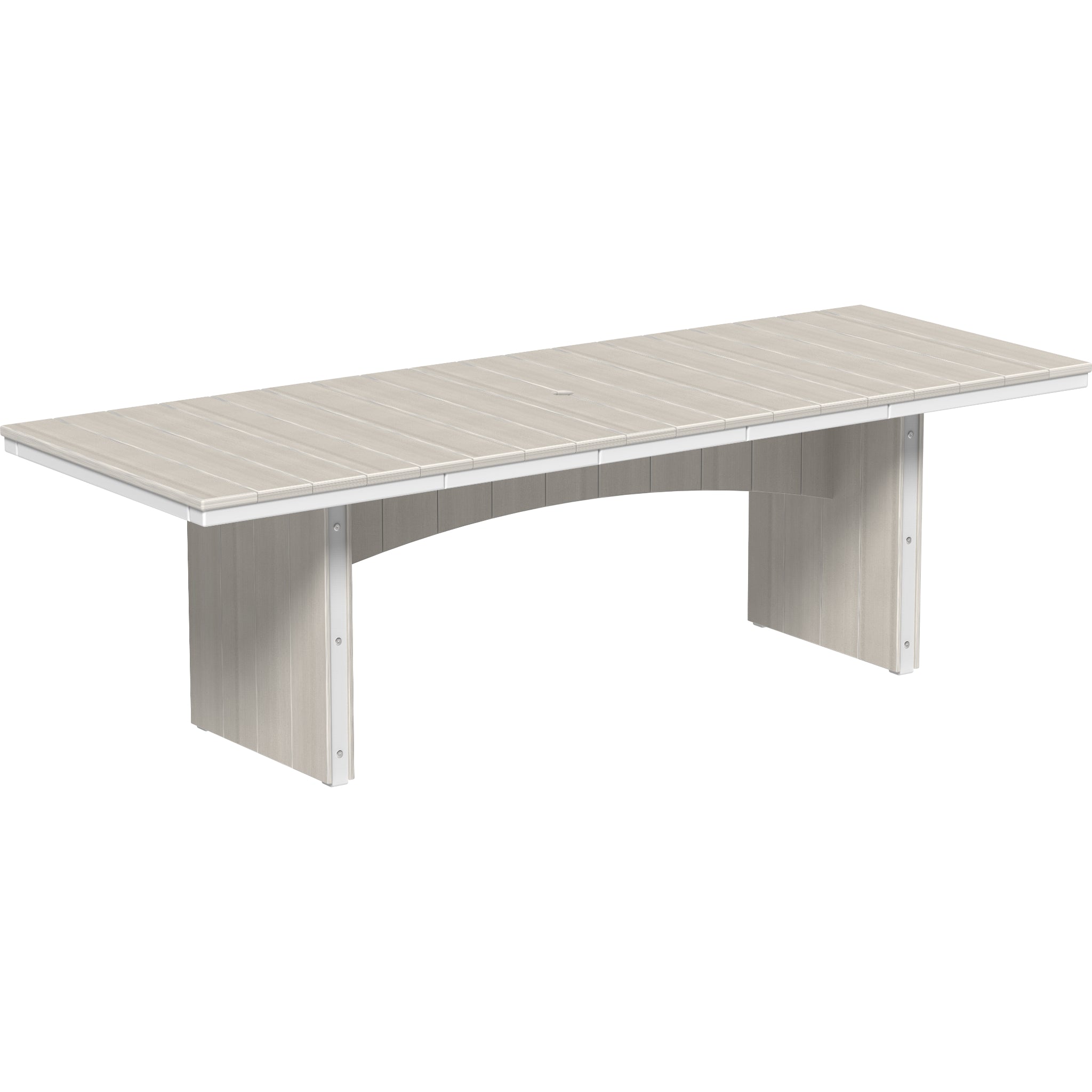 LuxCraft Urban 3′ x 8′ Rectangular Dining Table – Outdoor Poly Patio Table (UDT38R)