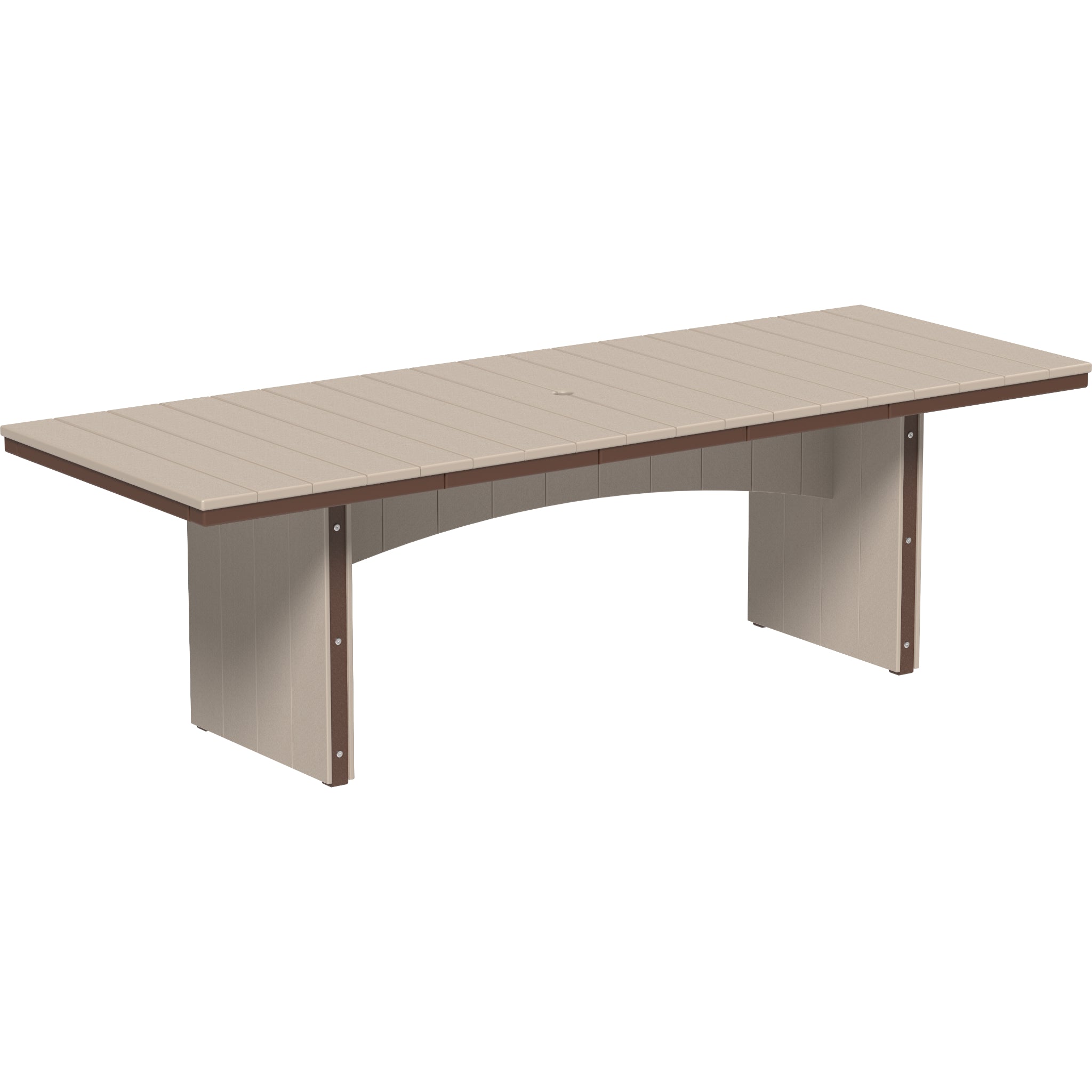 LuxCraft Urban 3′ x 8′ Rectangular Dining Table – Outdoor Poly Patio Table (UDT38R)