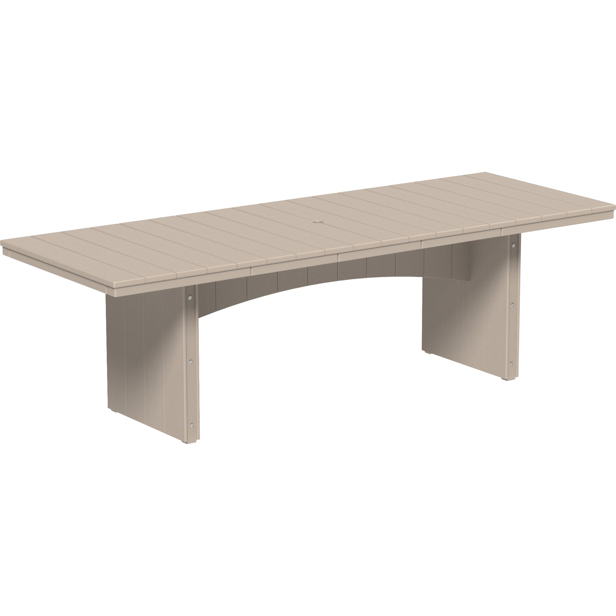 LuxCraft Urban 3′ x 8′ Rectangular Dining Table – Outdoor Poly Patio Table (UDT38R)