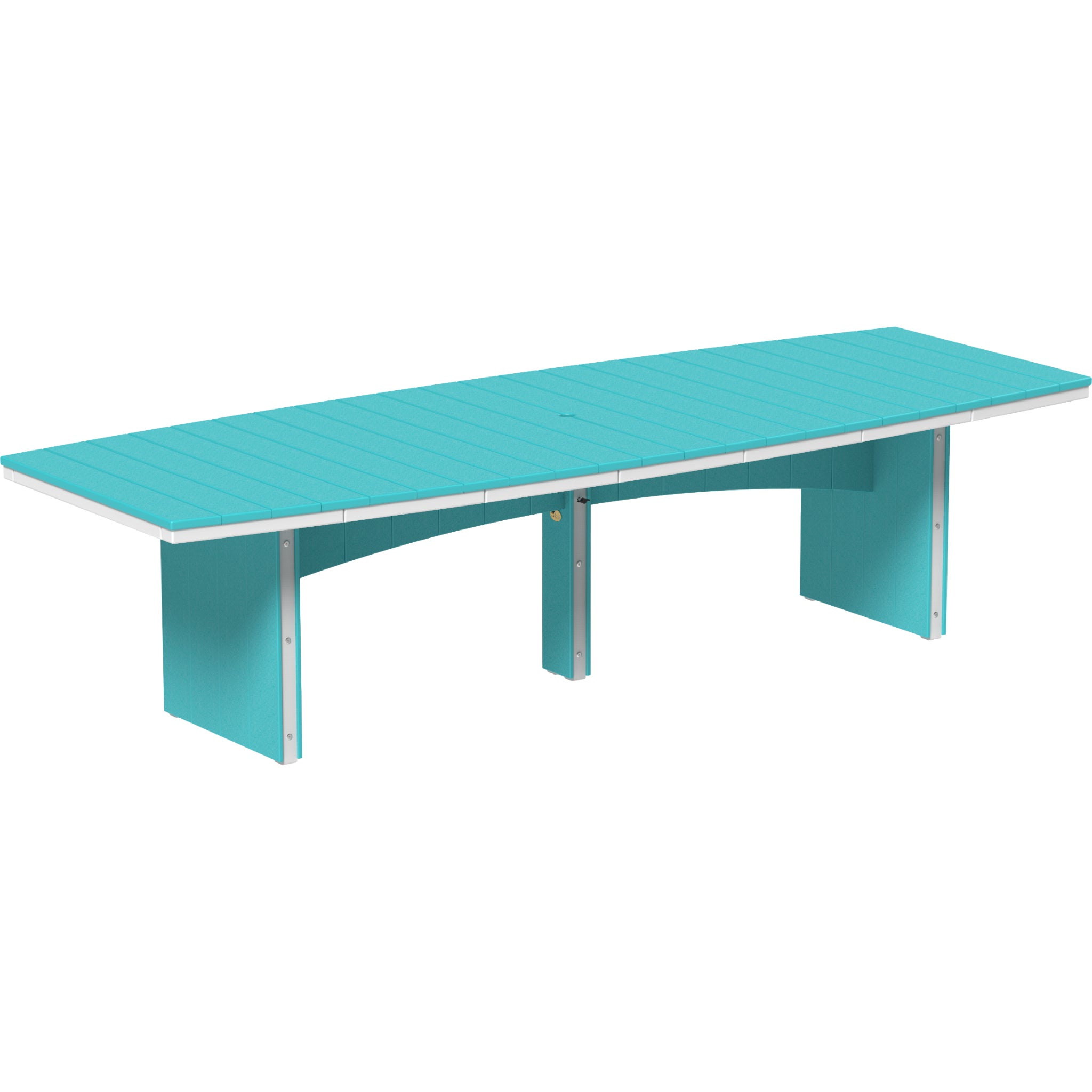 LuxCraft Urban 4’ x 10’ Oval Dining Table – Outdoor Poly Patio Dining Table (UDT410O)