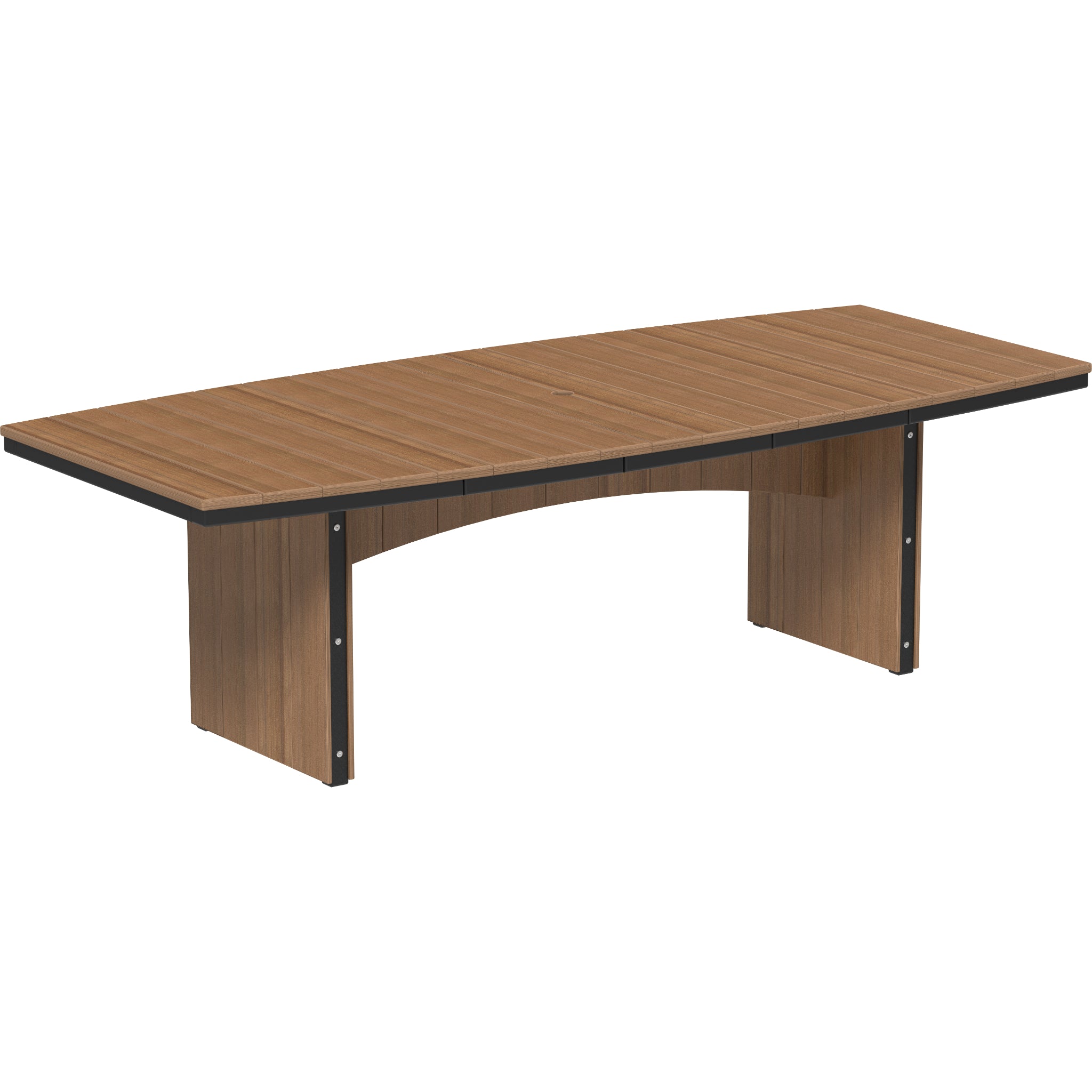 LuxCraft Urban 4′ x 8′ Oval Dining Table – Outdoor Poly Patio Counter Height Table (UDT48O)