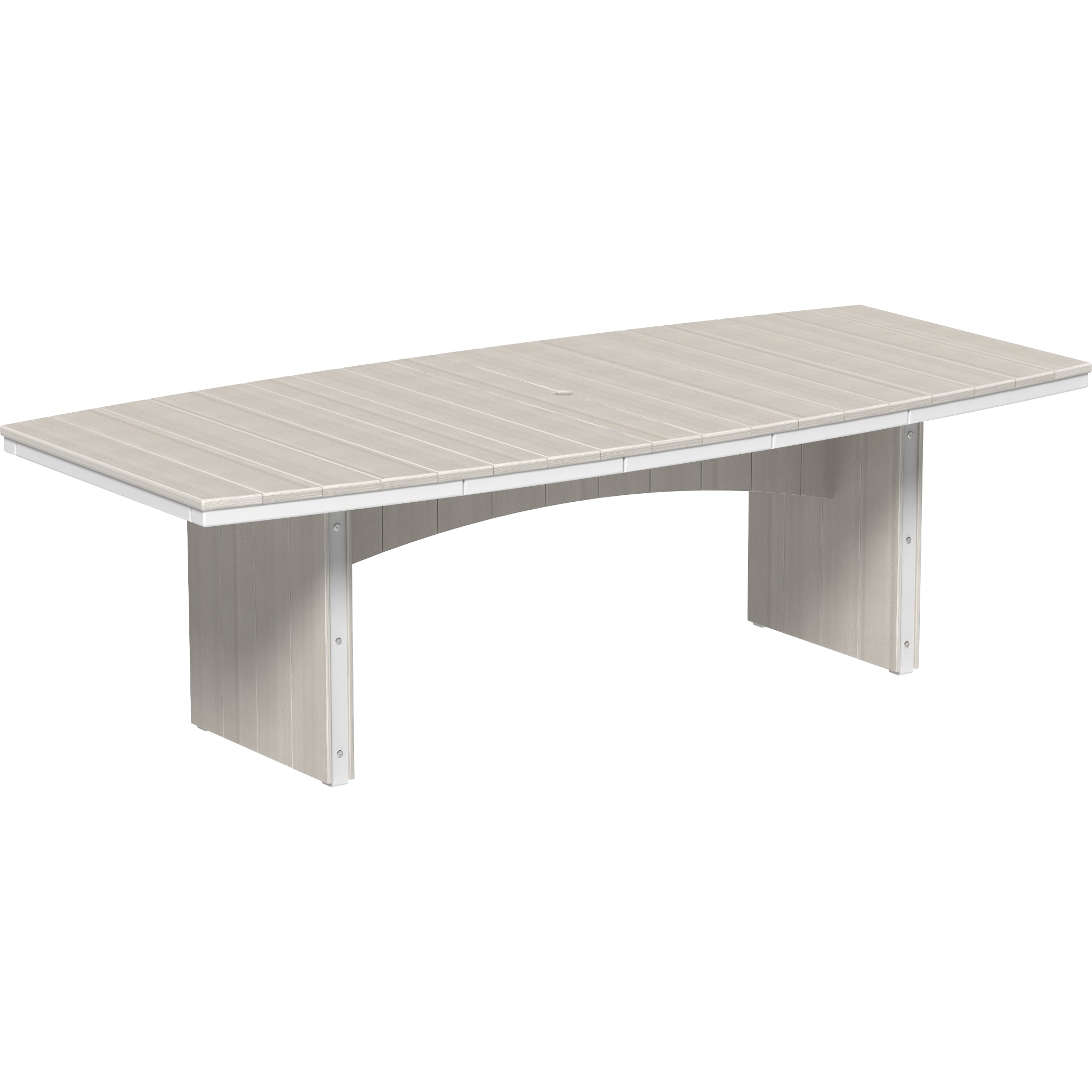 LuxCraft Urban 4′ x 8′ Oval Dining Table – Outdoor Poly Patio Counter Height Table (UDT48O)