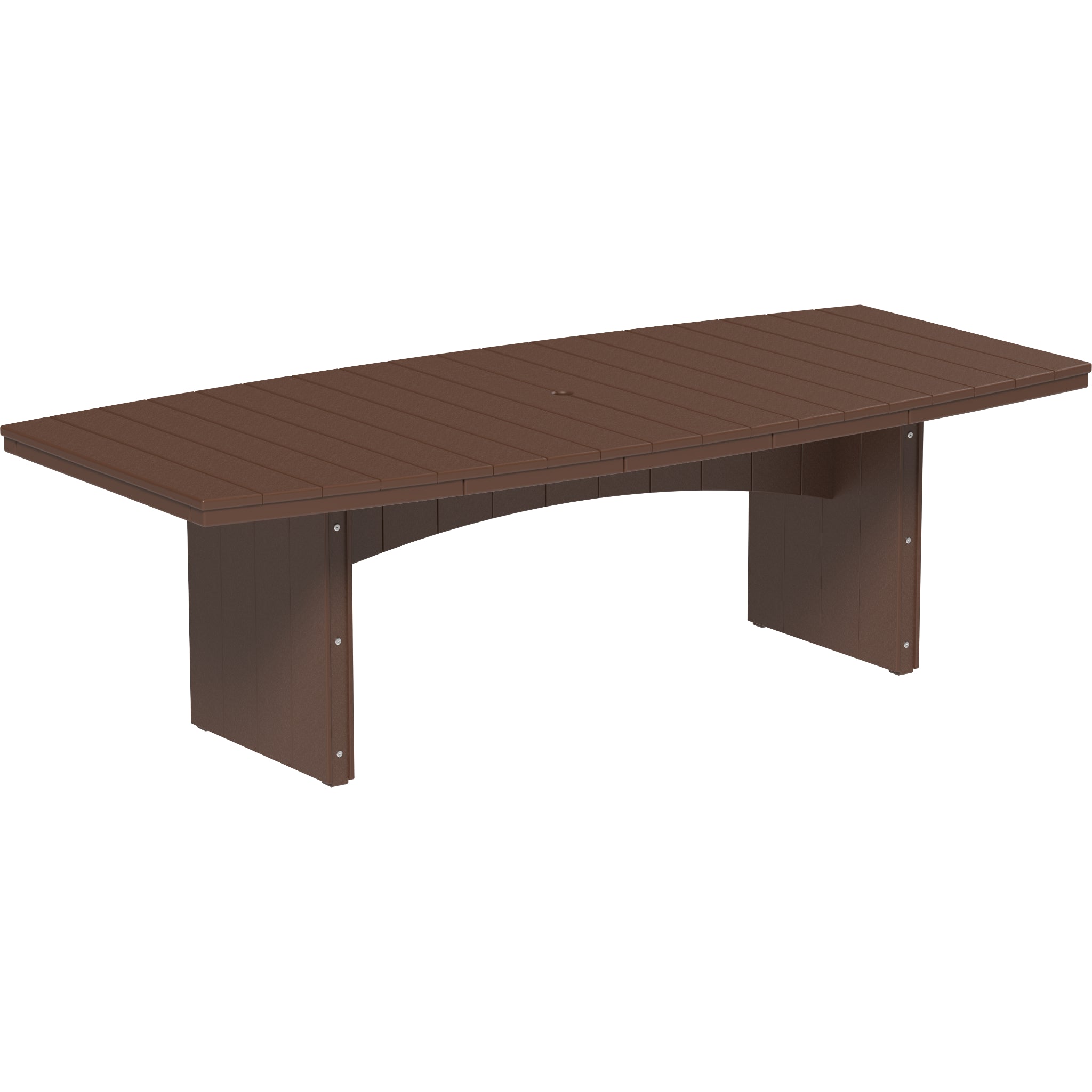 LuxCraft Urban 4′ x 8′ Oval Dining Table – Outdoor Poly Patio Counter Height Table (UDT48O)