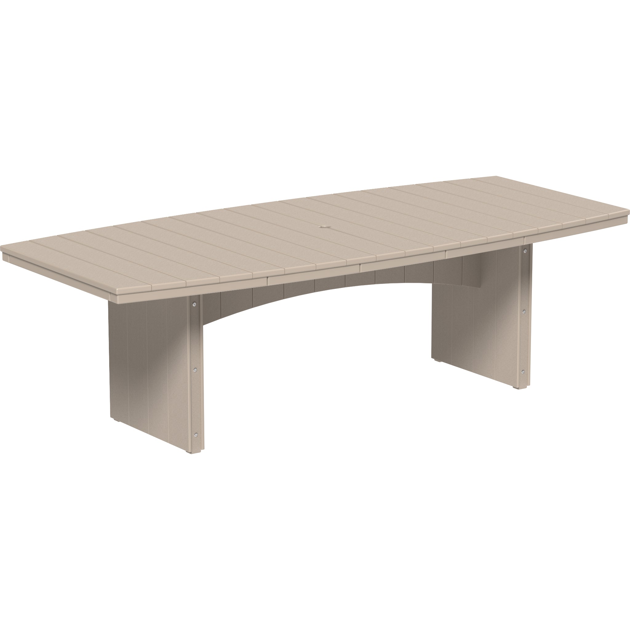 LuxCraft Urban 4′ x 8′ Oval Dining Table – Outdoor Poly Patio Counter Height Table (UDT48O)