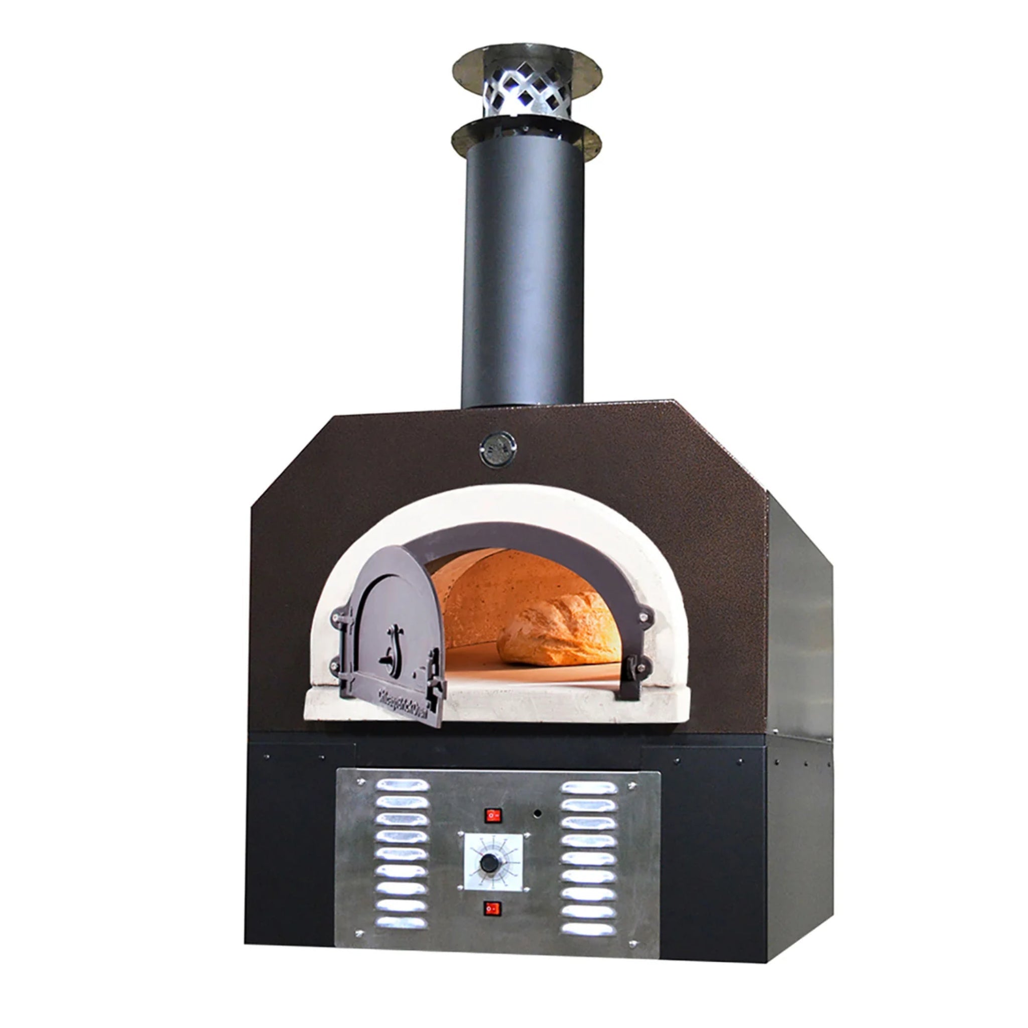 Chicago Brick Oven CBO-750 Hybrid Countertop Dual Fuel Pizza Oven (Commercial) with Skirt CBO-O-CT-750-HYB-SKT-C