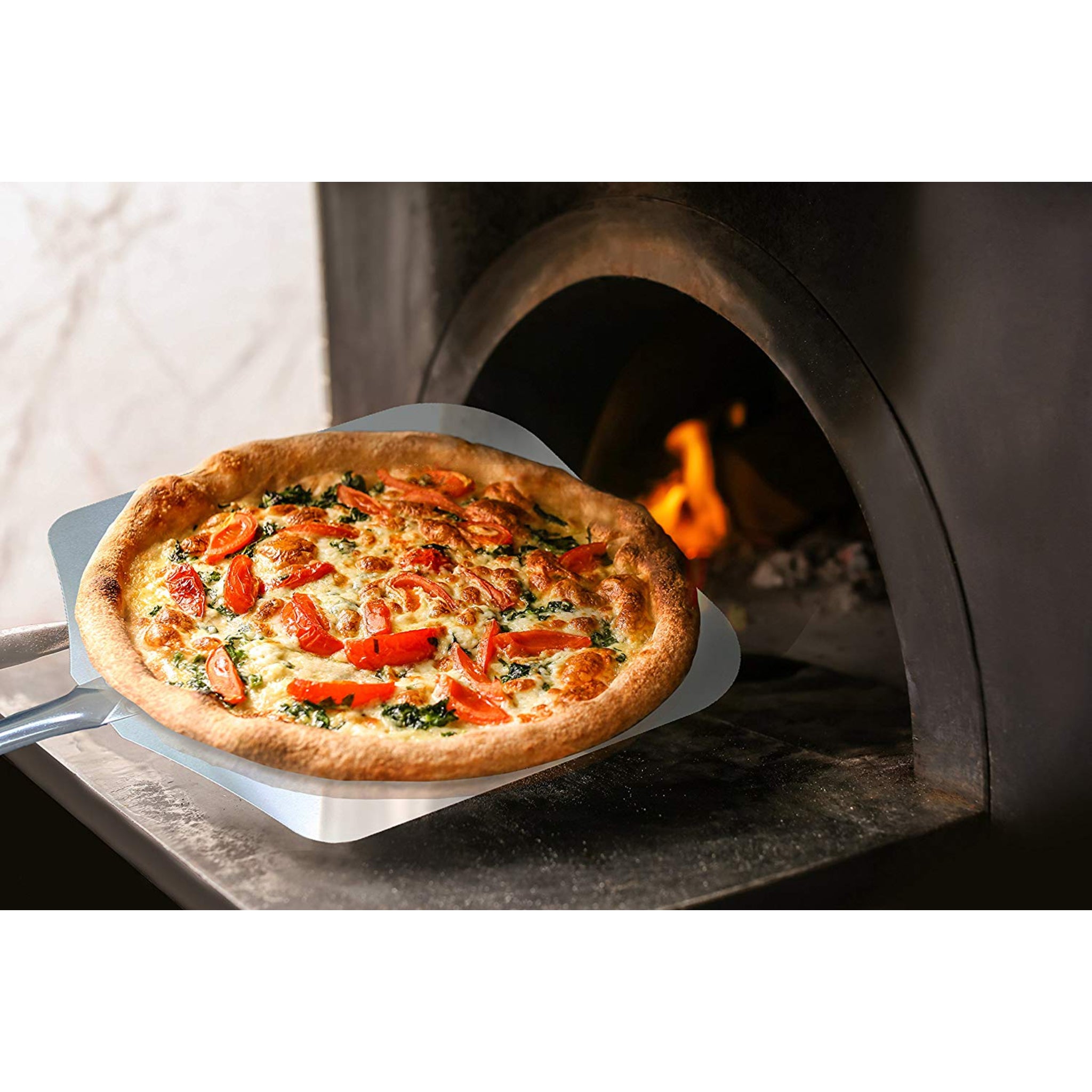 Chicago Brick Oven Pizza Peel with Detachable Wood Handle CBO-A-PZA-PEL-DET-12