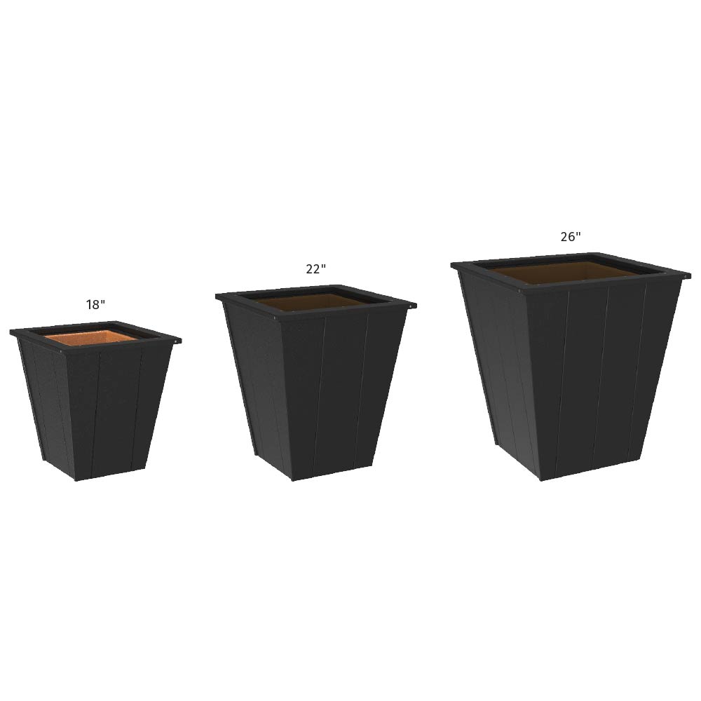 LuxCraft Elite 22″ Planter – Outdoor Poly Patio Planter (EP22)